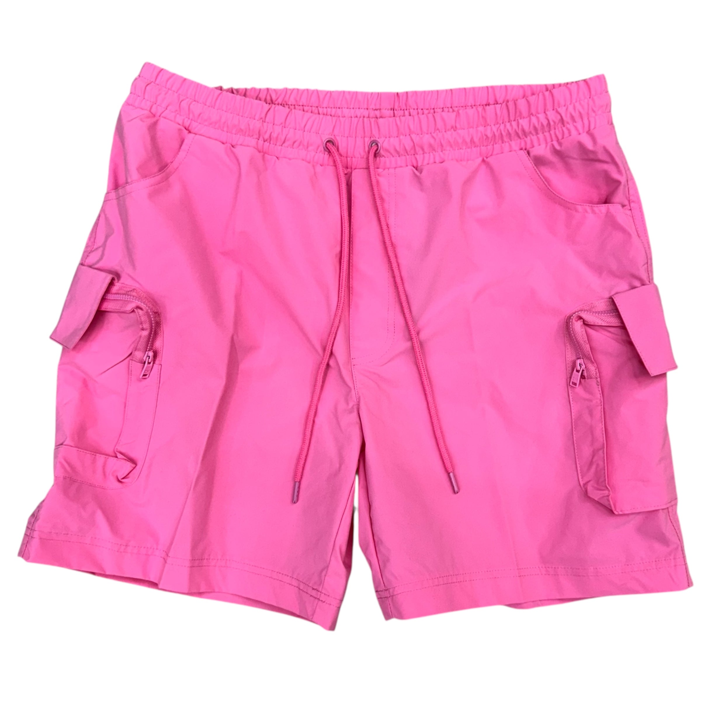 Rebel Utility Nylon Shorts Pink 911