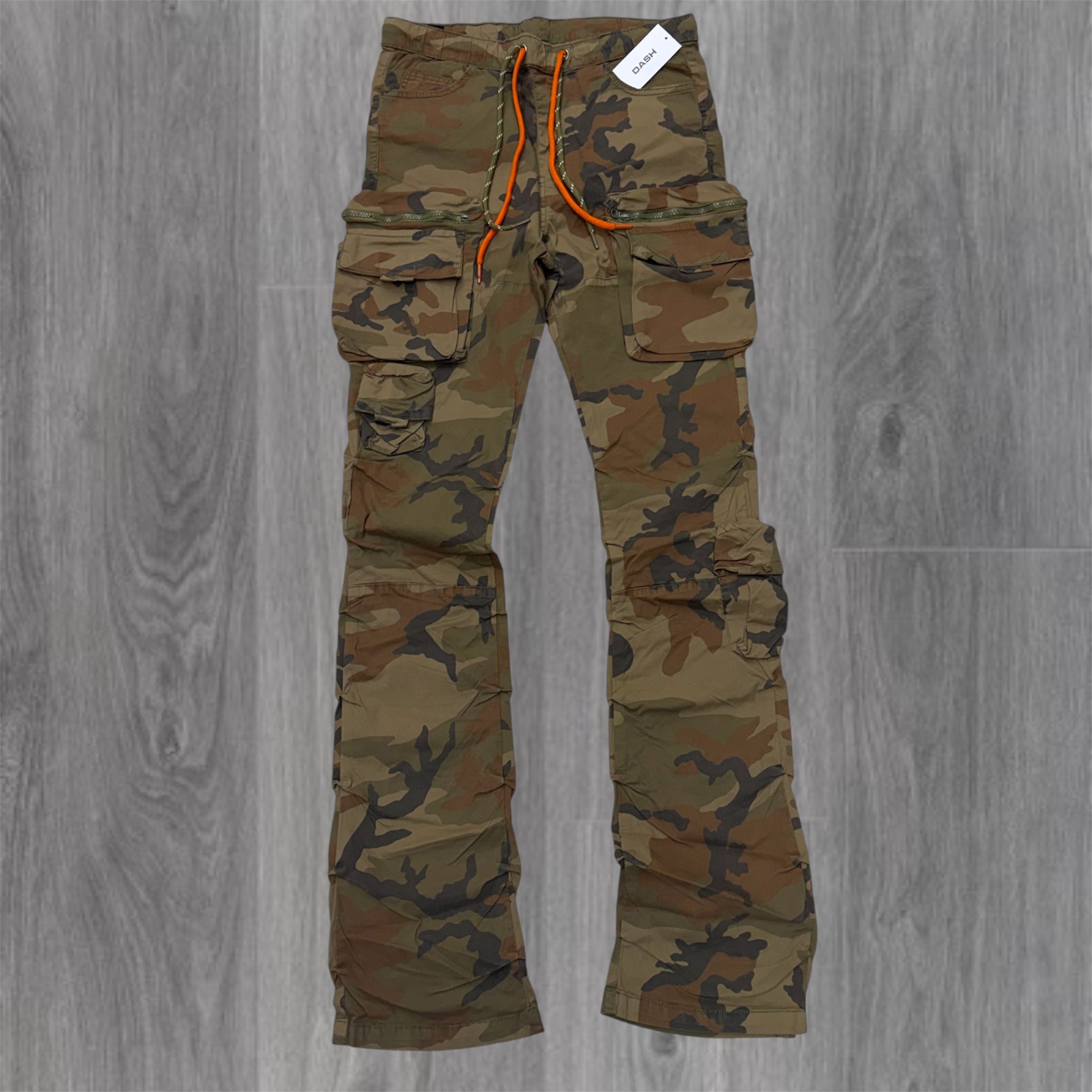 DASH - Stacked Cargo Denim - Forest Camo - 807