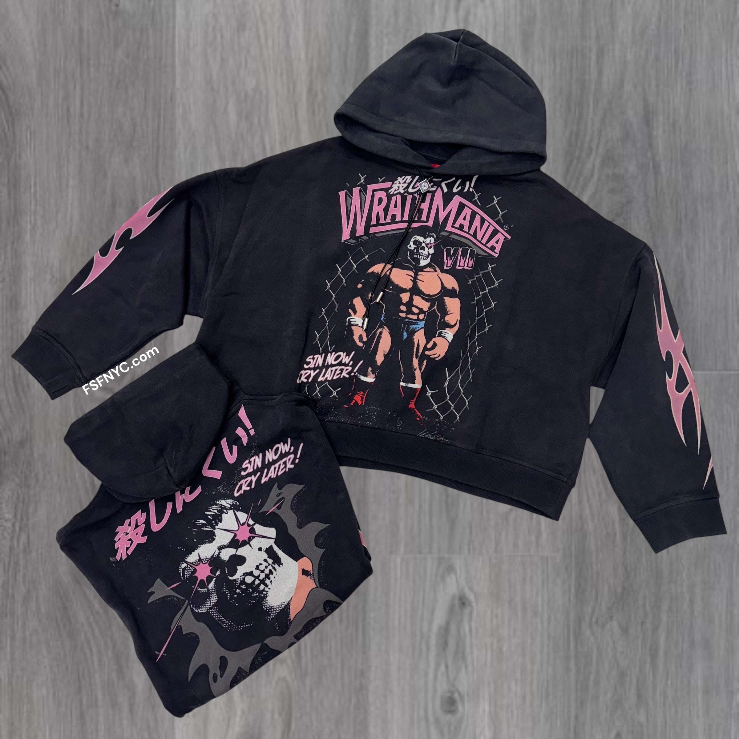 WRATHBOY - Cry Later Hoodie - Black - 085