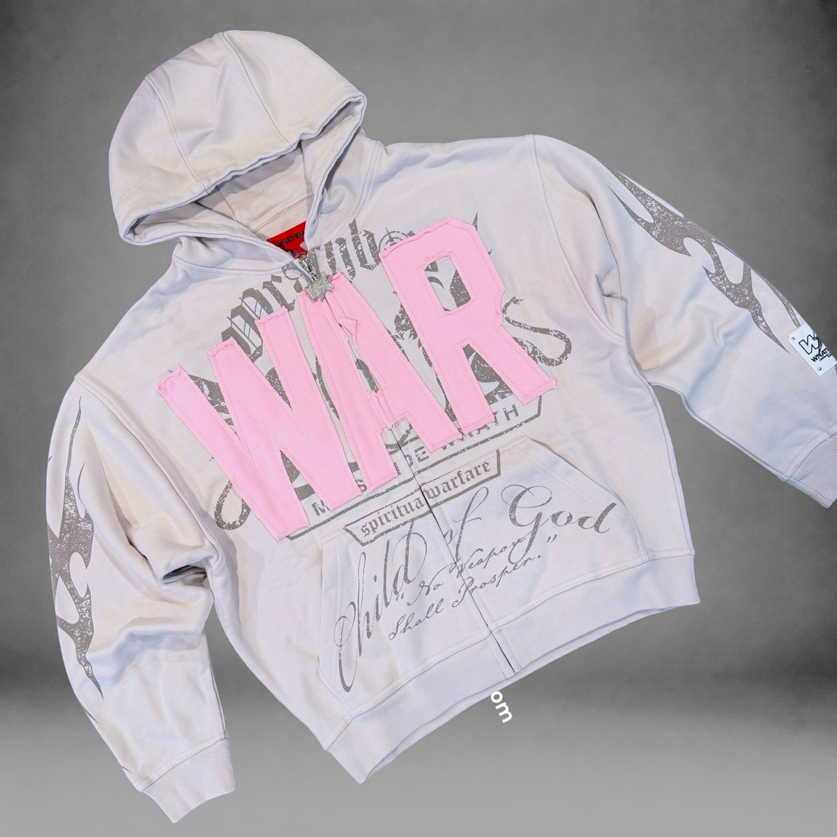 WrathBoy - Hard To Kill Zip Hoodie - Light Grey - 618