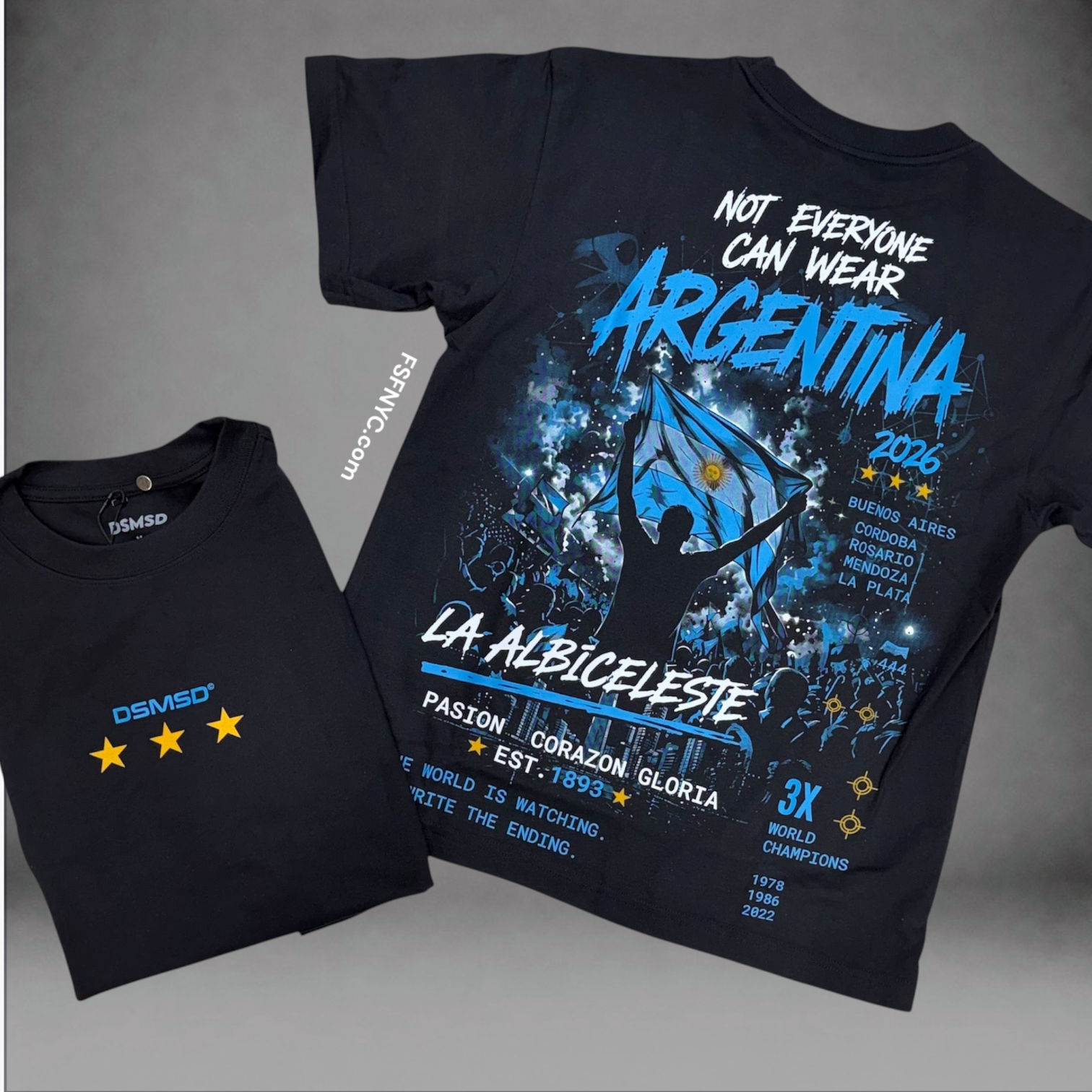 DSMSD - La Argentina Tee - Black 01