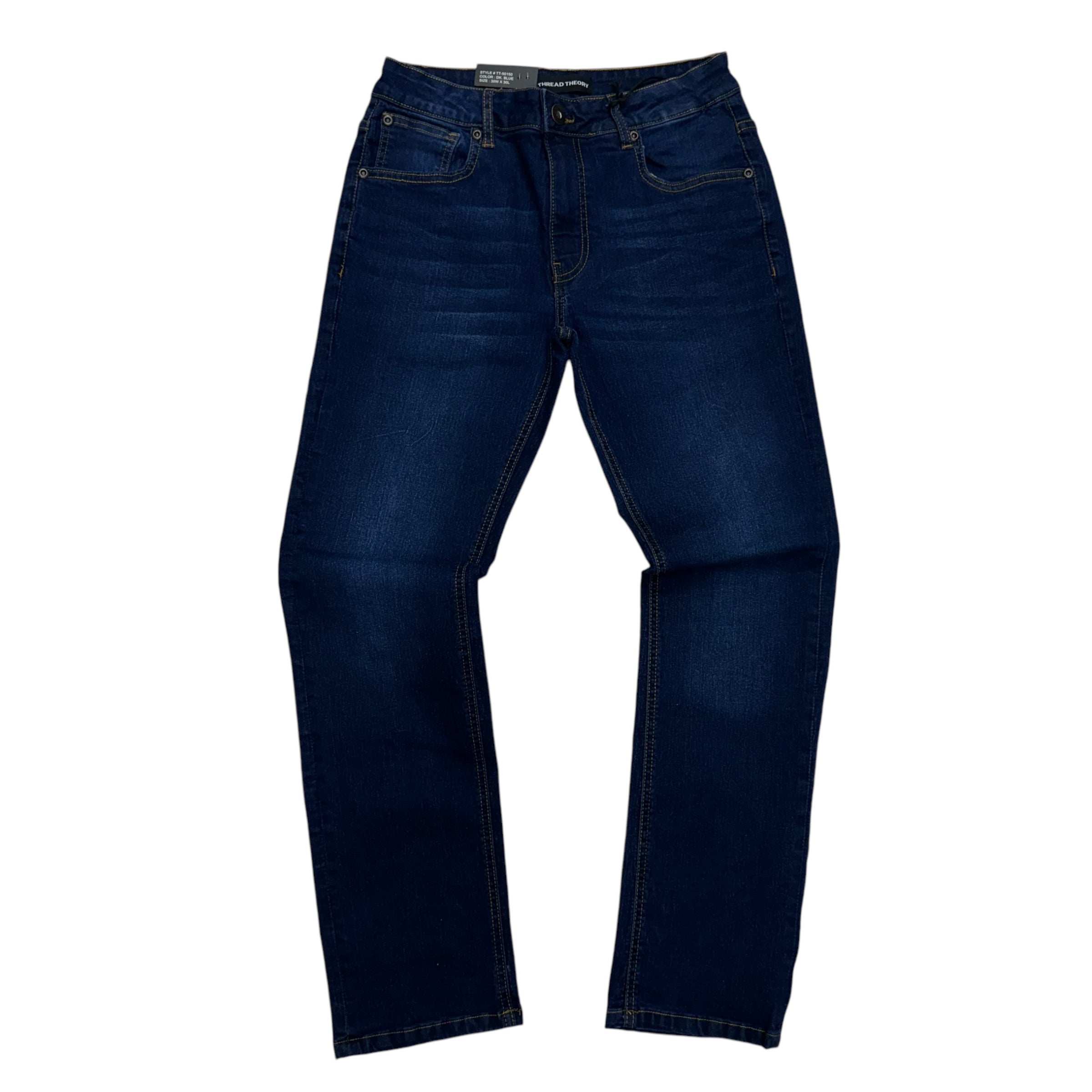 Mischief Clean Plain Slim Denim Dk Blue 50150