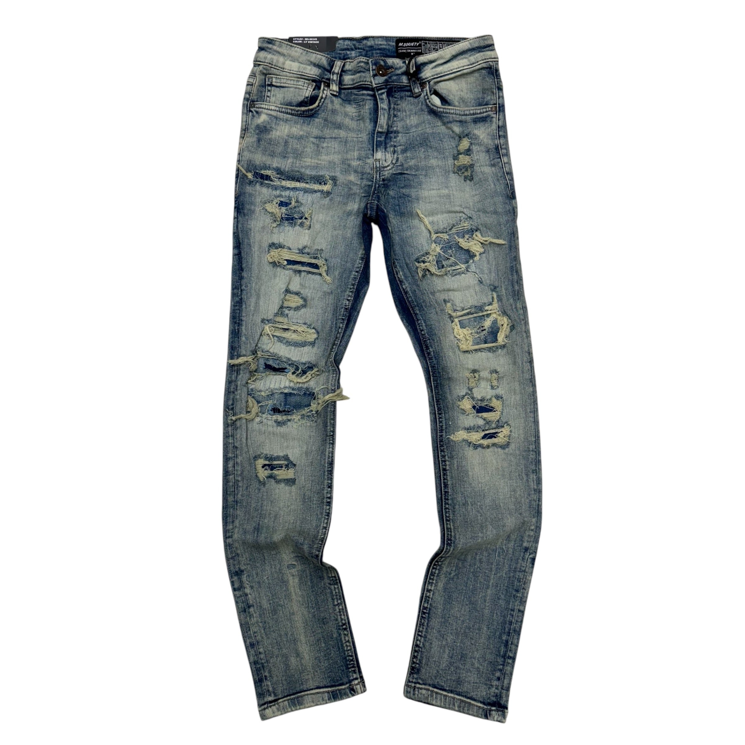 Mischief Distress Denim skinny Vintage  80349