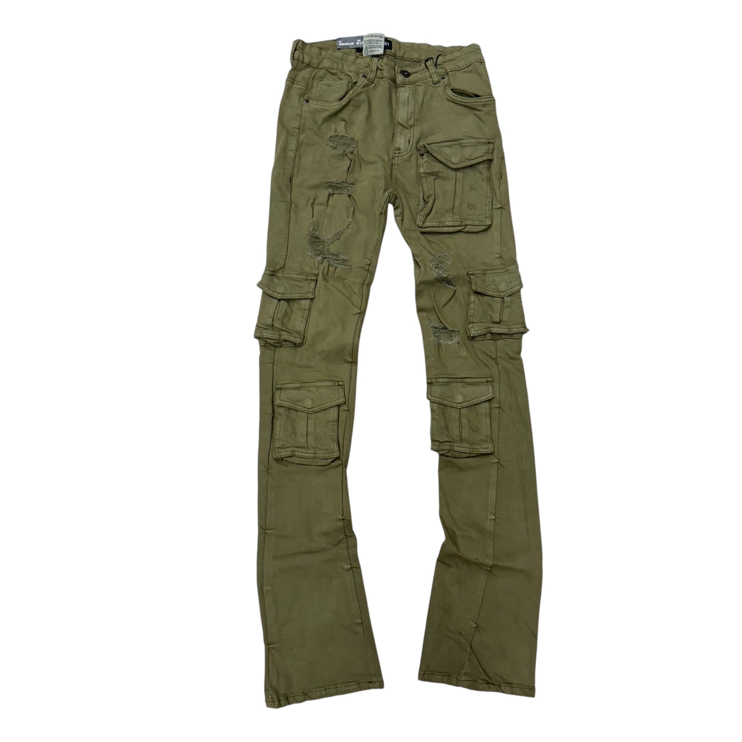 UB Stacked Utility Denim Olive 118T