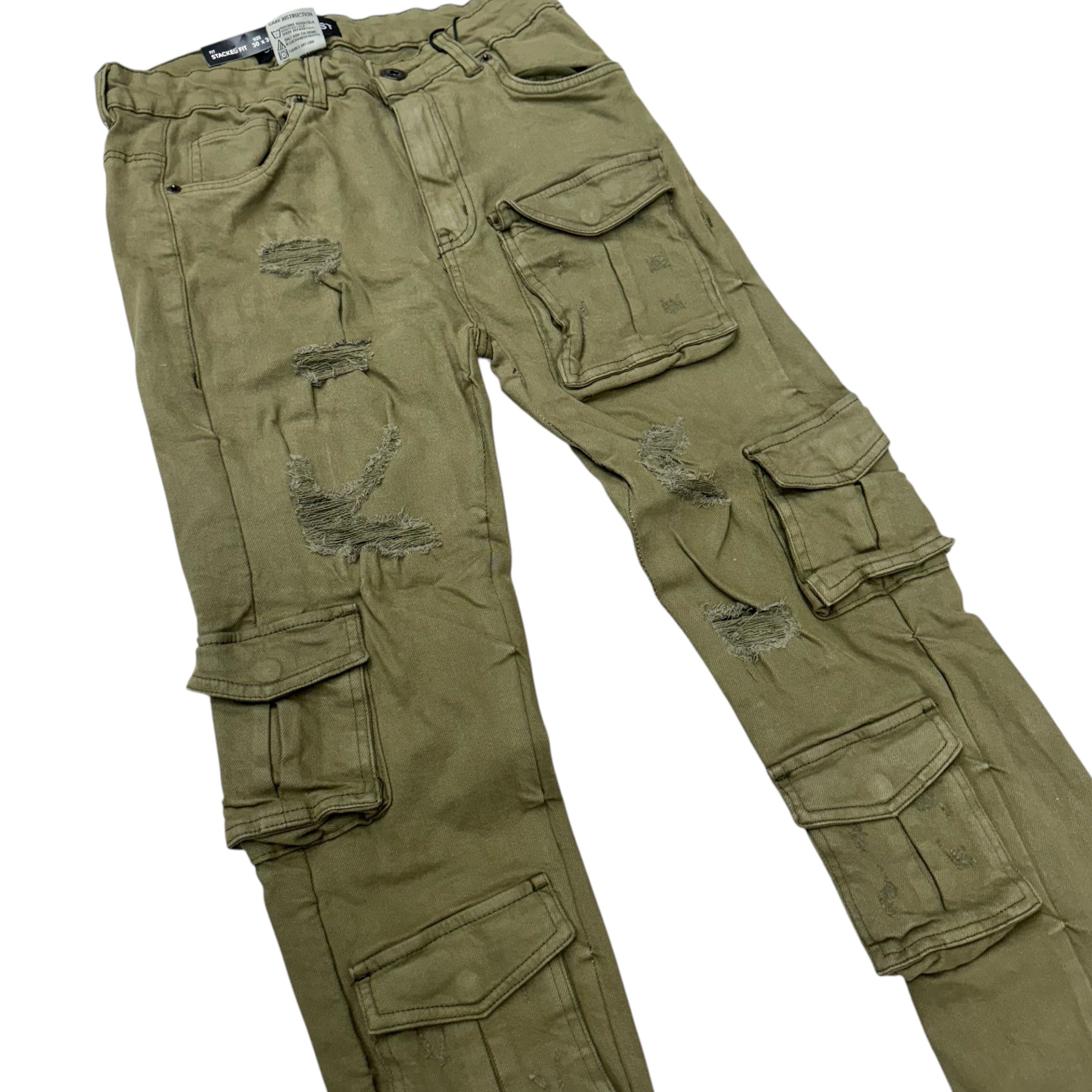 UB Stacked Utility Denim Olive 118T