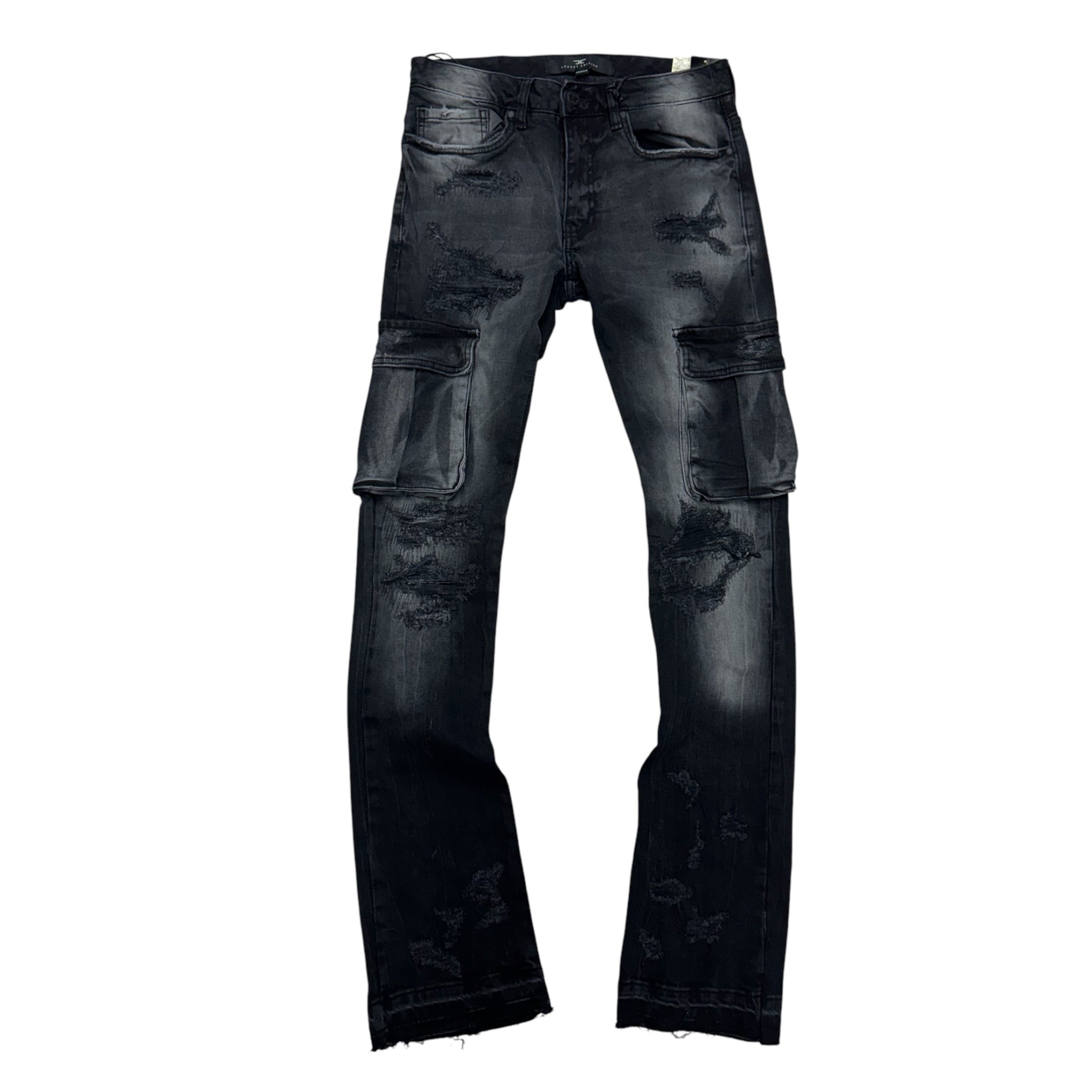 JC Stacked Cargo Denim Black Shadow JTF1264