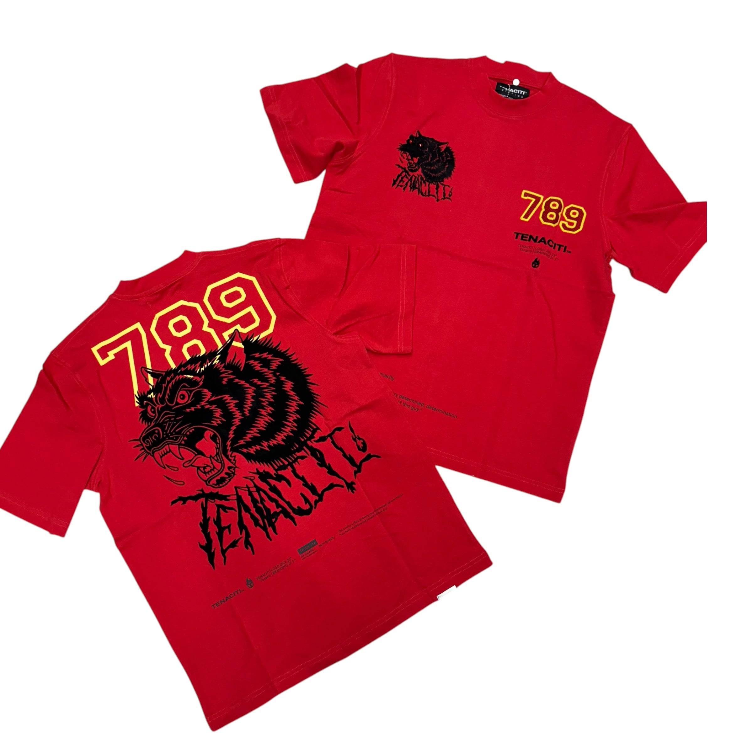 Tenaciti graphic T-shirt Red 1009