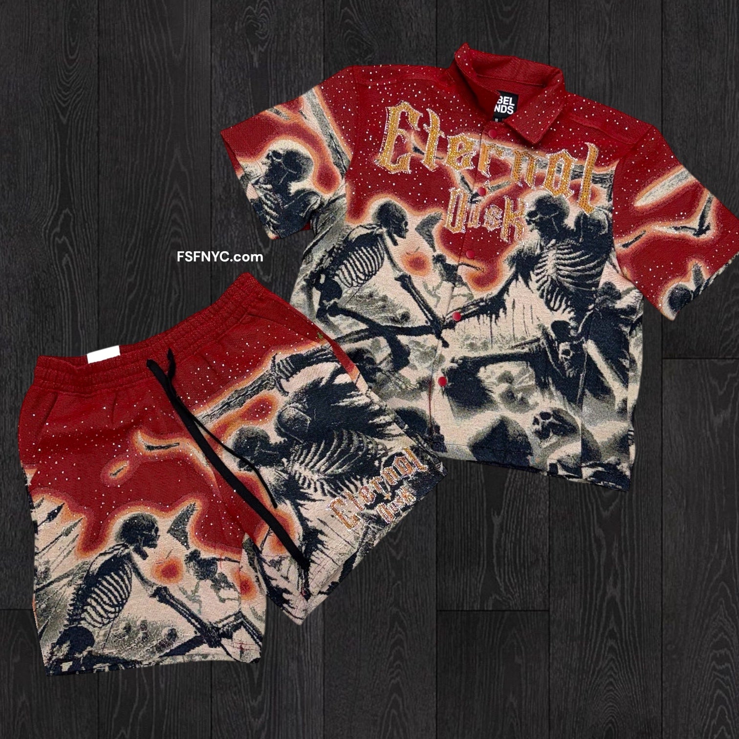 Rebel - Eternal Tapstry Short set - Red -704 904