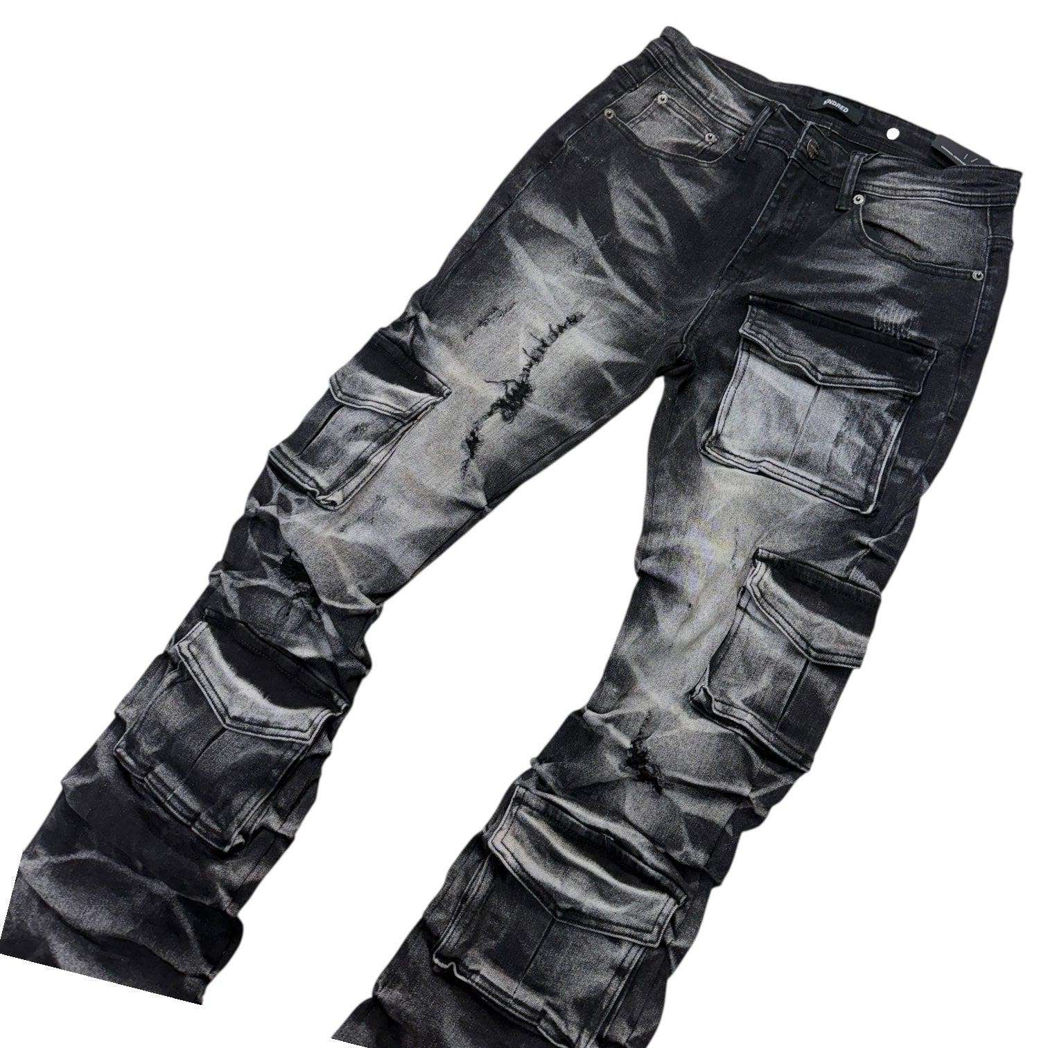 KD - Stacked Utility Denim - Black Blue -2056B