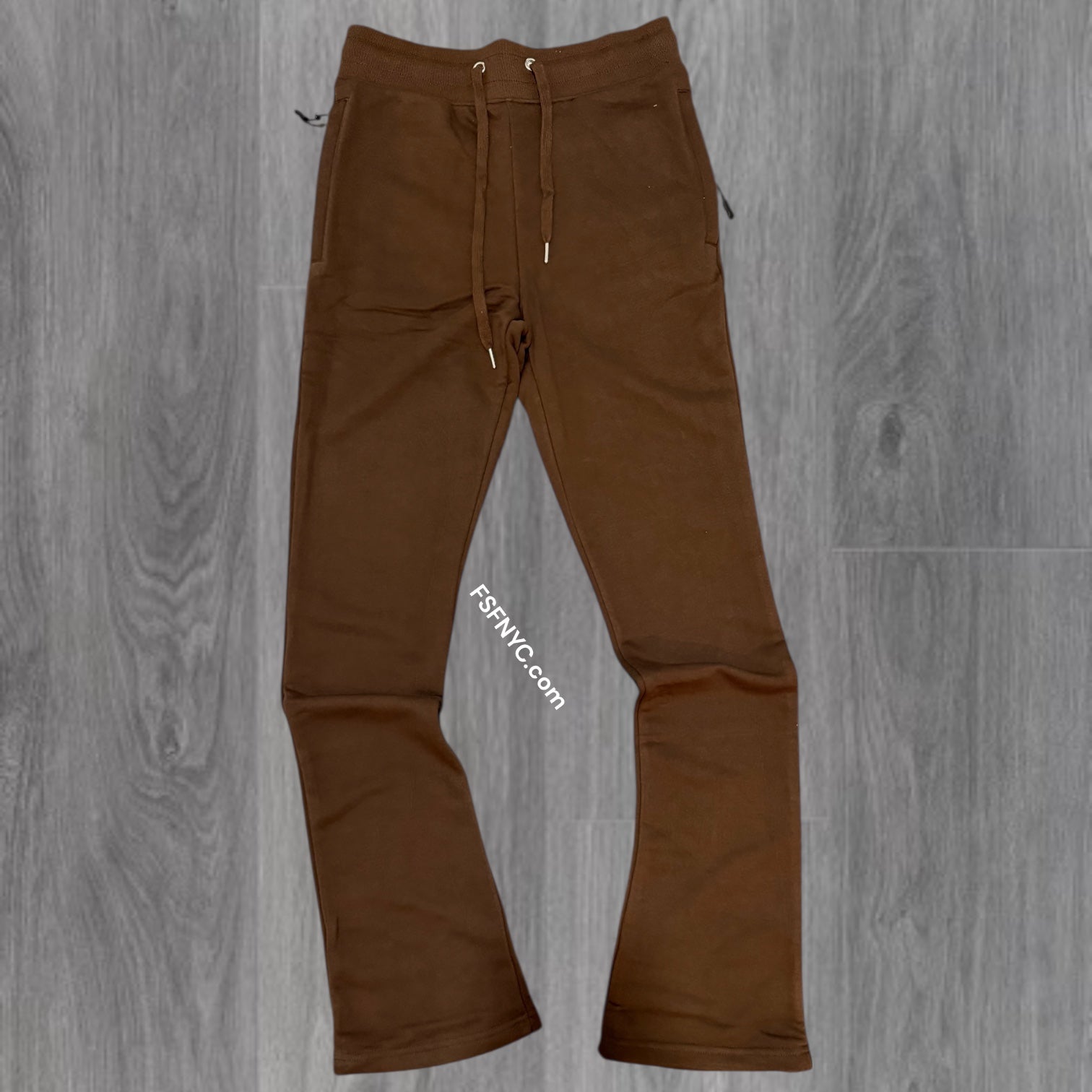 Narr - Sweat Pants Stacked - Brown - P1030