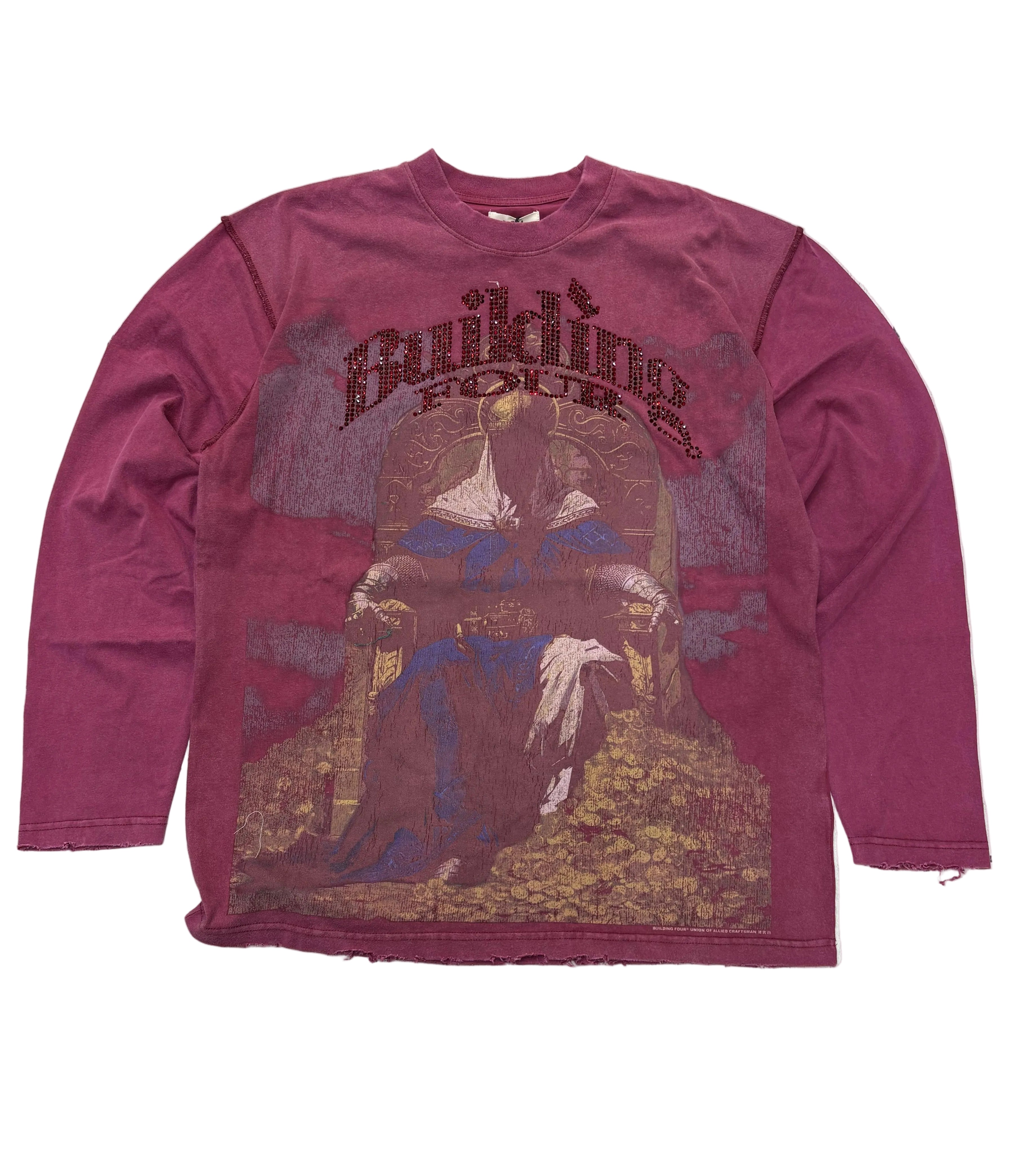 BLDG4 - GOLDEN RULE L/S Tee - PURPLE - 8312