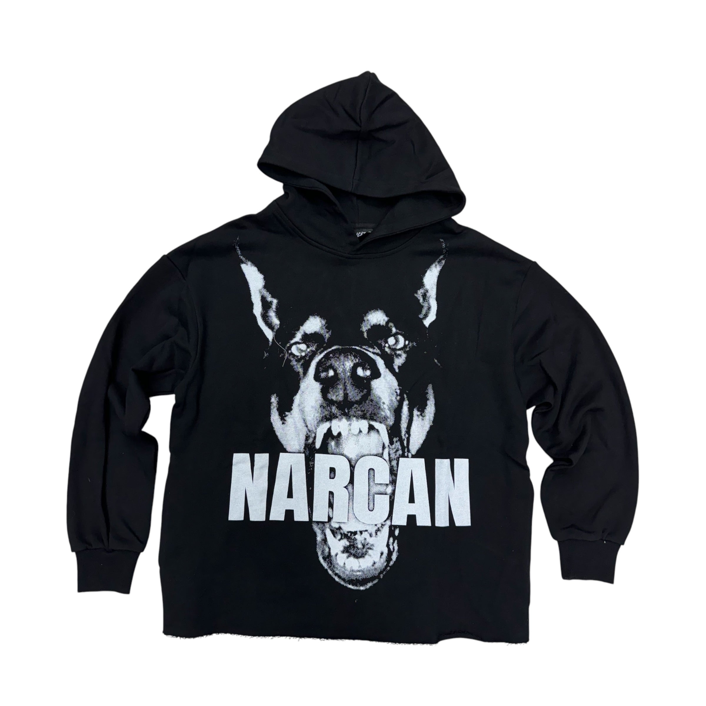 SYN Narcan Crop Hoodie Black SCH17