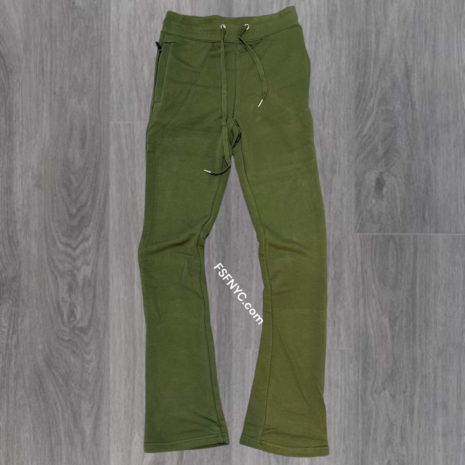 Narr - Sweat Pants Stacked - Olive - P1030