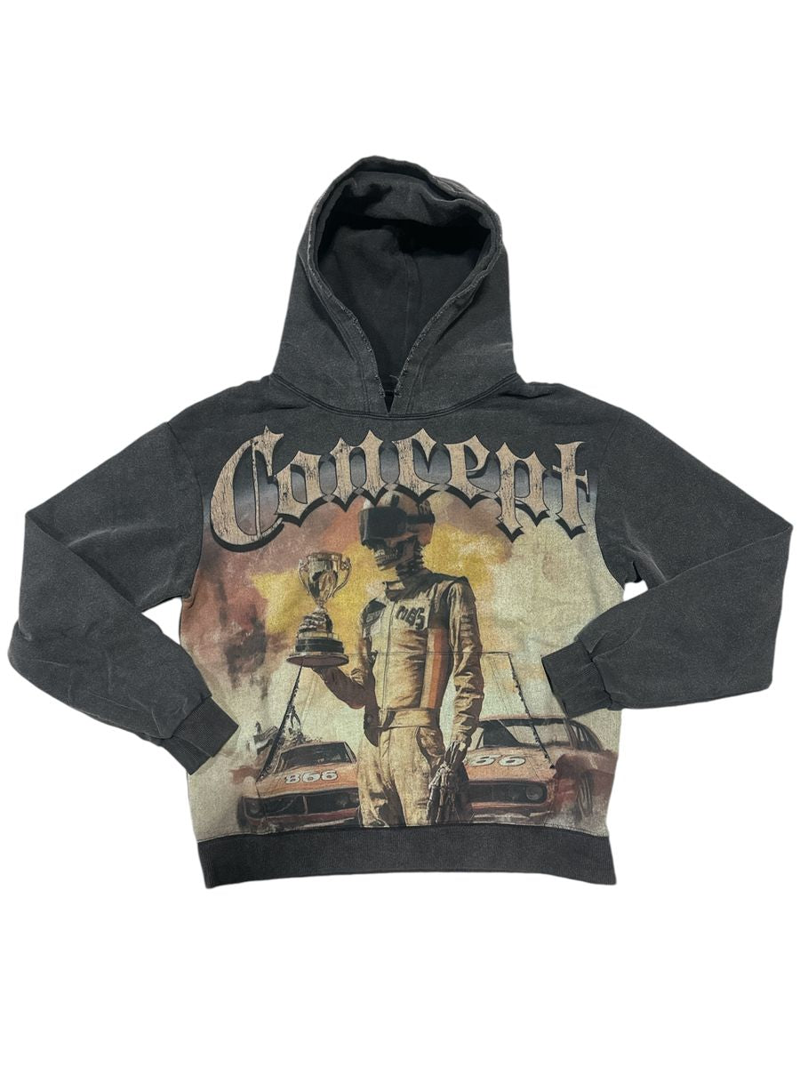 Concept - The Champion Hoodie - Black Wash - 012