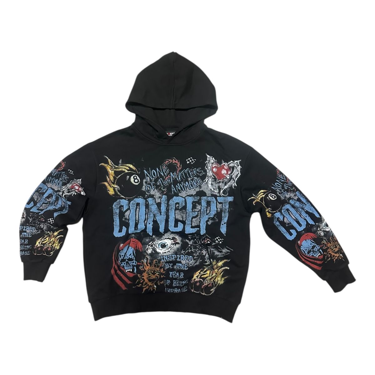 Concept - Graffiti Hoodie - Black Wash