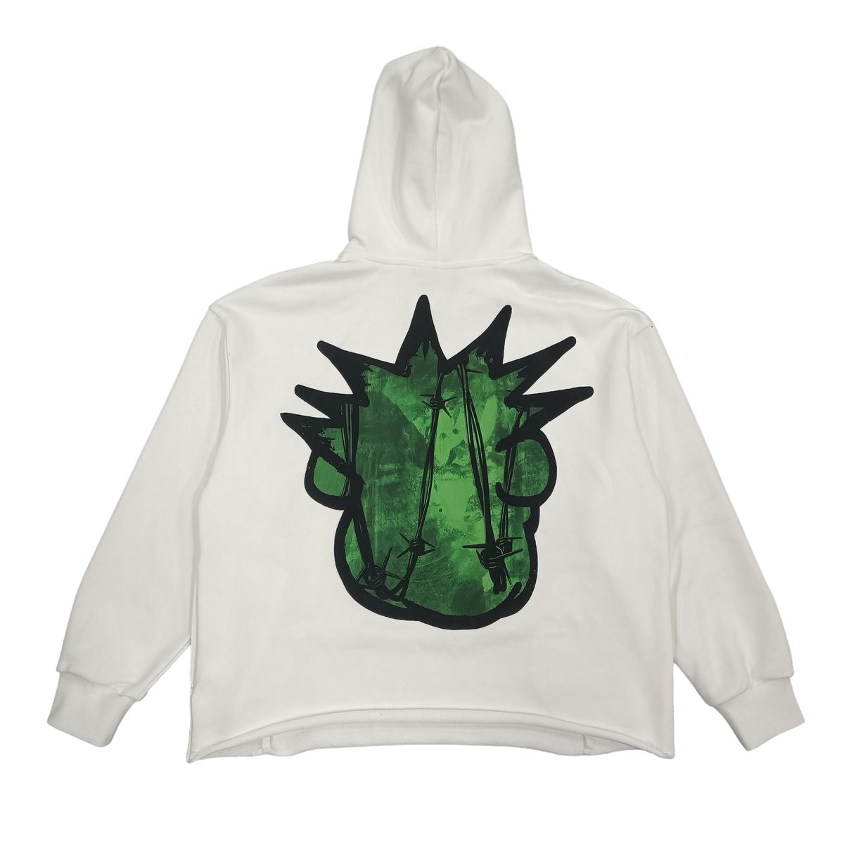 SYN Barbed Hoodie White Green