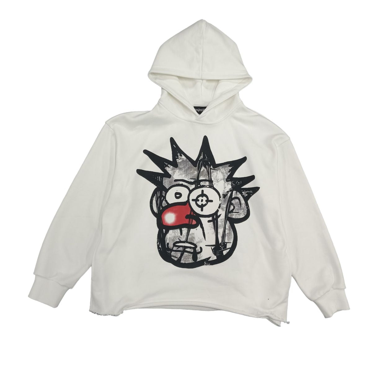 SYN Barbed Hoodie White Grey