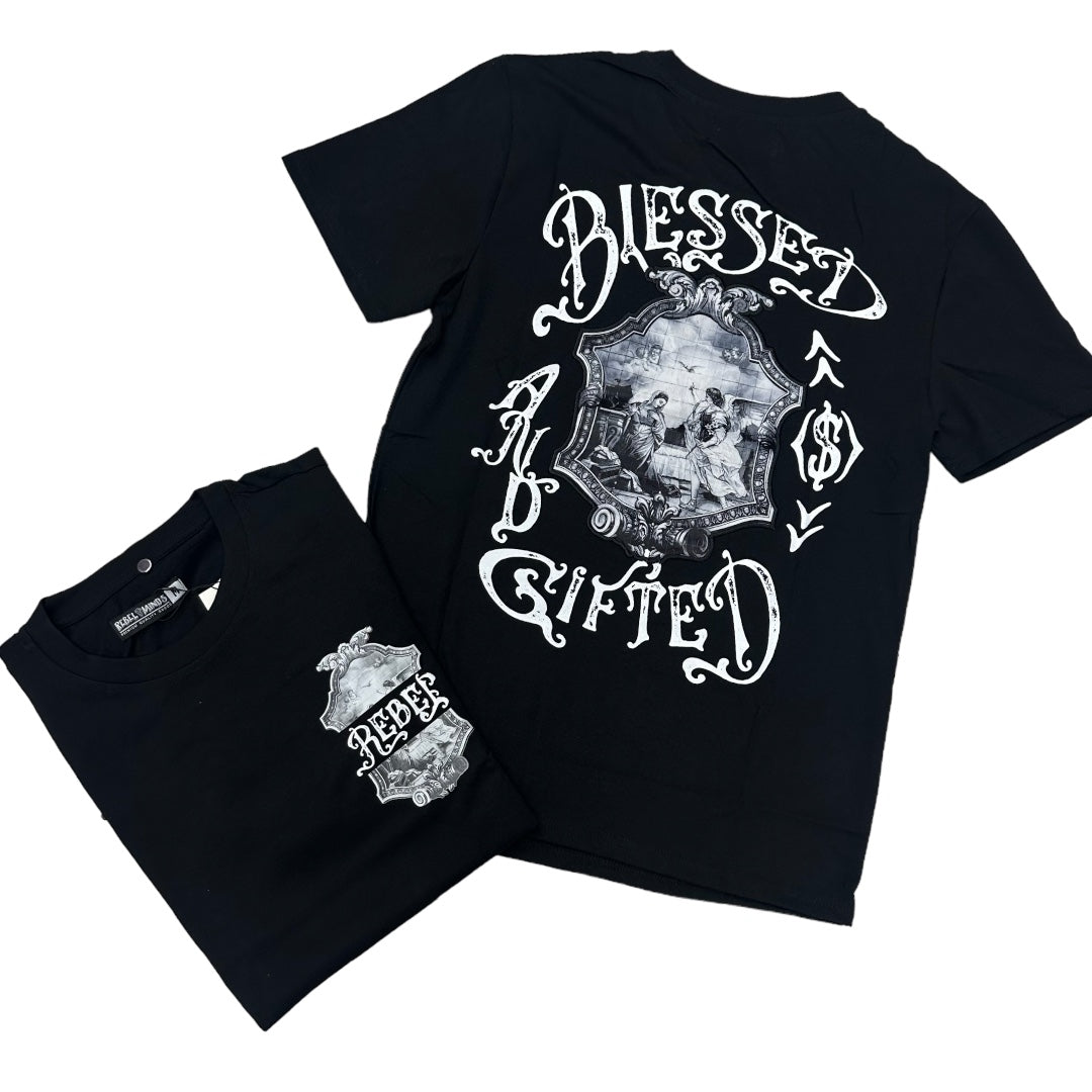 Rebel Blessed gifted T-shirt Black 178