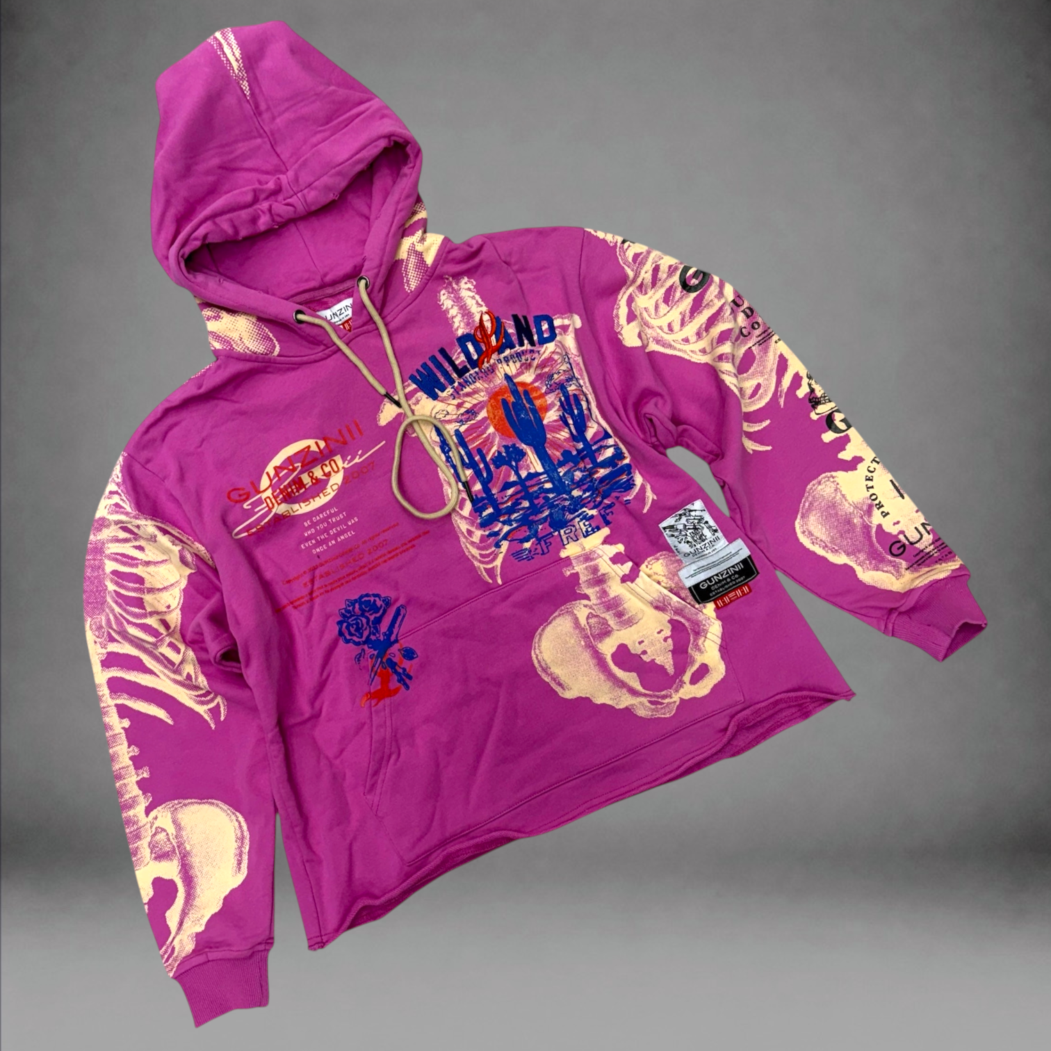 Gunzini - Wild West hoodie - Pink 859