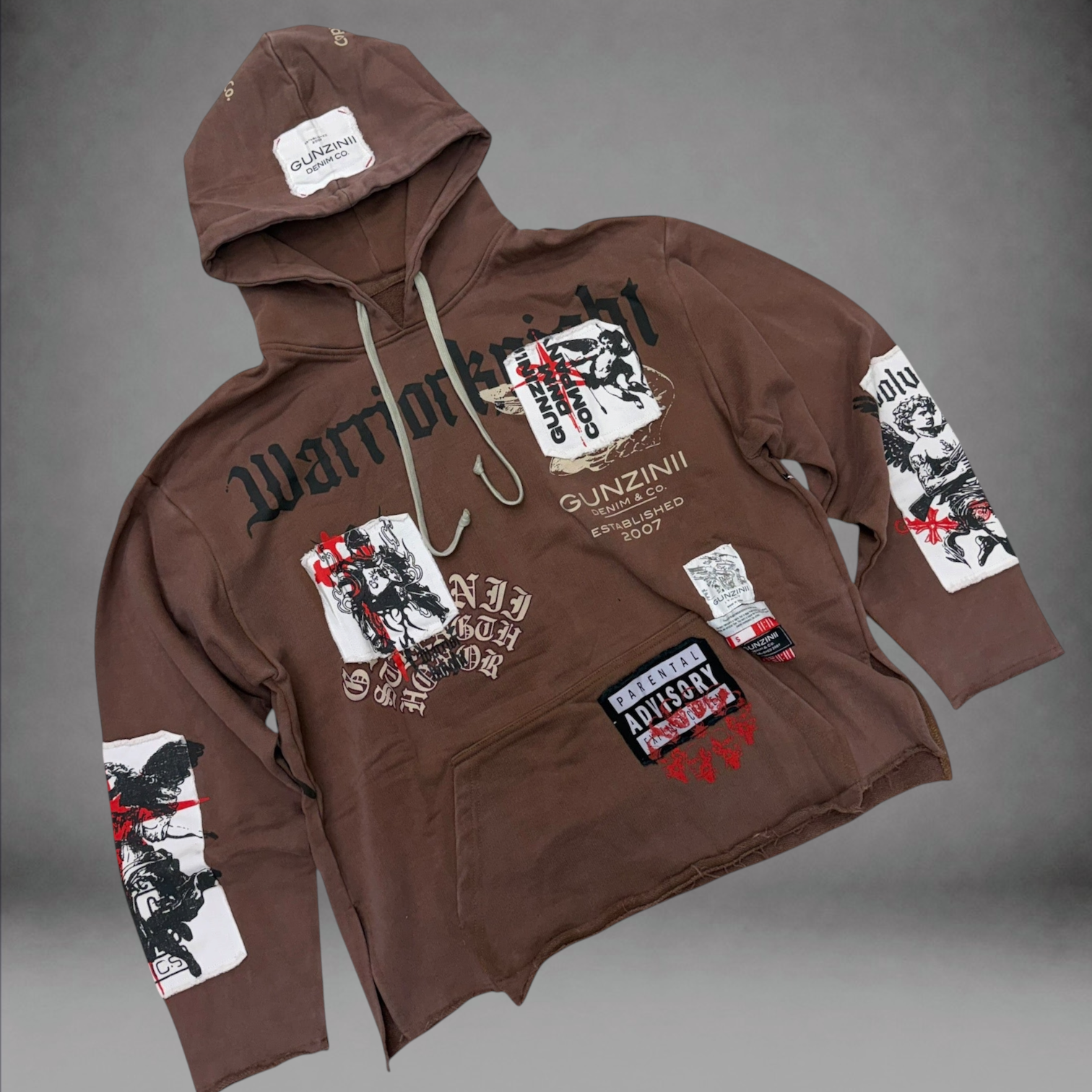 Gunzini - Warrior Knight hoodie - Brown 848