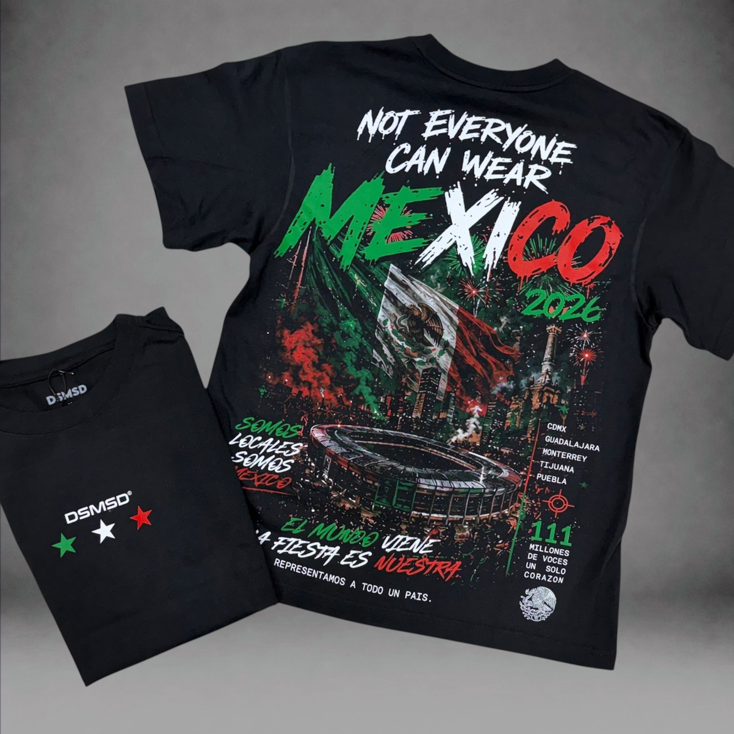 DSMSD - Somos México Tee - Black 01