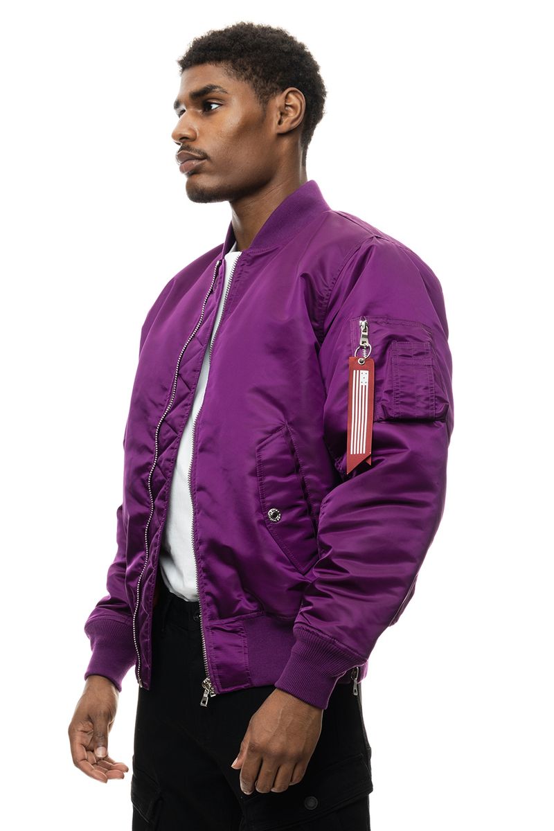 Rise MA1 Flight Jacket Purple 20790R