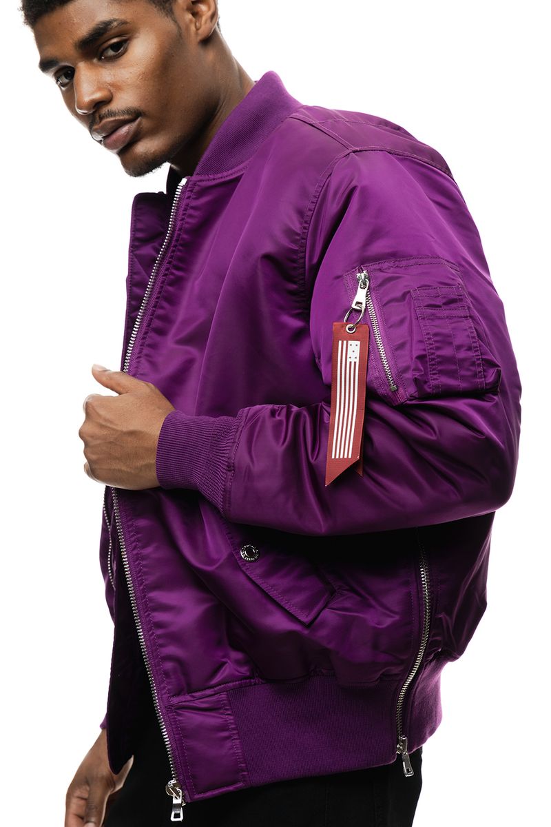 Rise MA1 Flight Jacket Purple 20790R