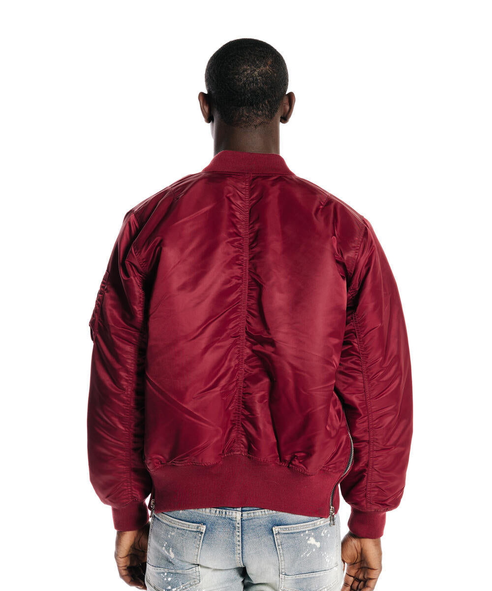 Rise MA1 Flight Jacket Burgundy 20790R