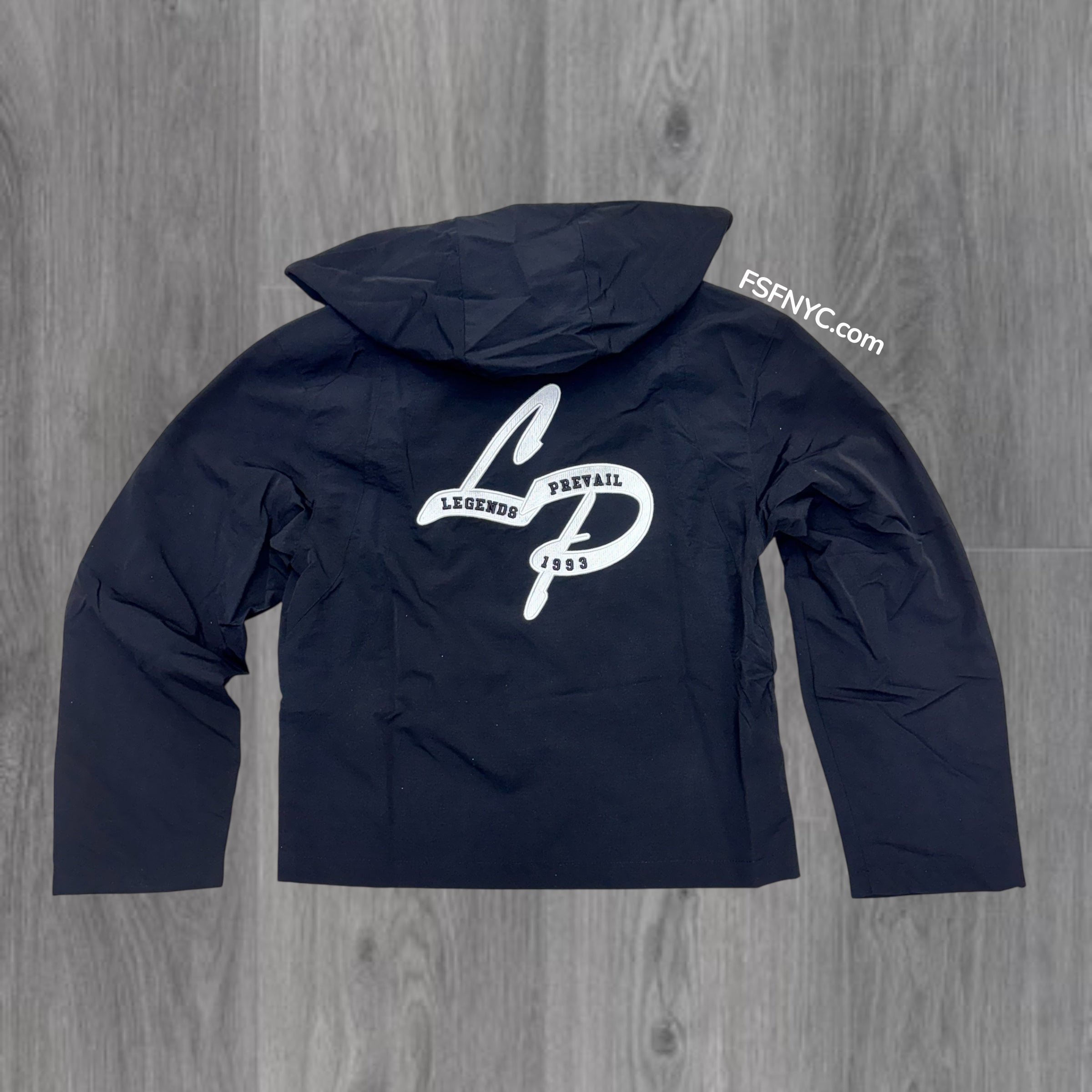 Prevail- LP Windbreaker  Zip Jacket Set - Black/Black