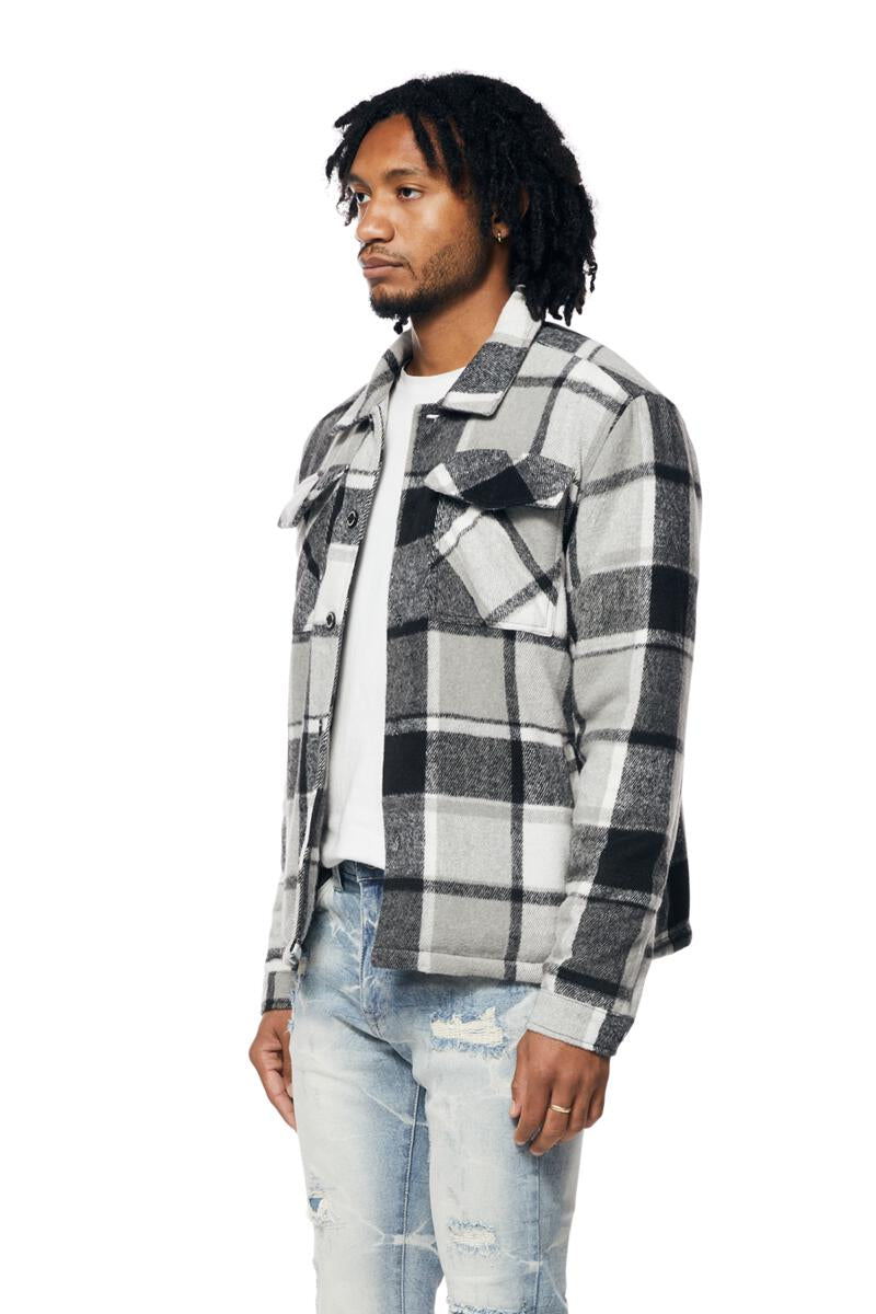 Rise plaid Flannel Shacket Grapt 23797