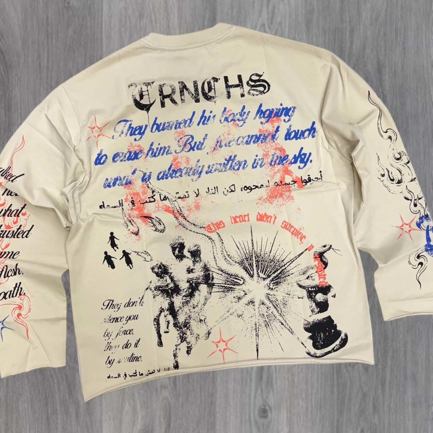 Trnchs - Field Notes - T Shirt - Pale Apricot - 17