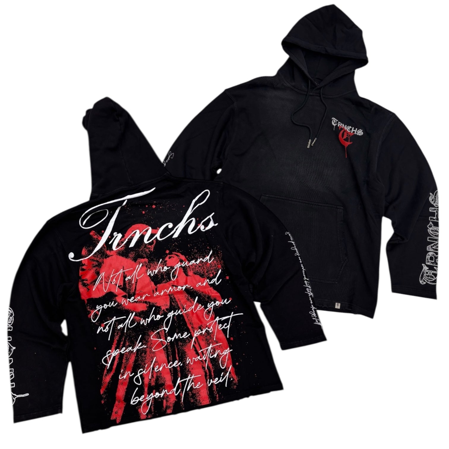 TRNCHS - GUIDED GHOSTS Hoodie - BLK - 07