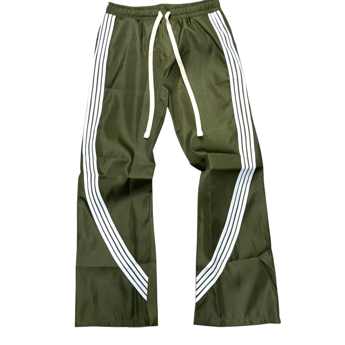 Narr Nylon Stacked Pant Olive White (fit Slim, go up 1 size )