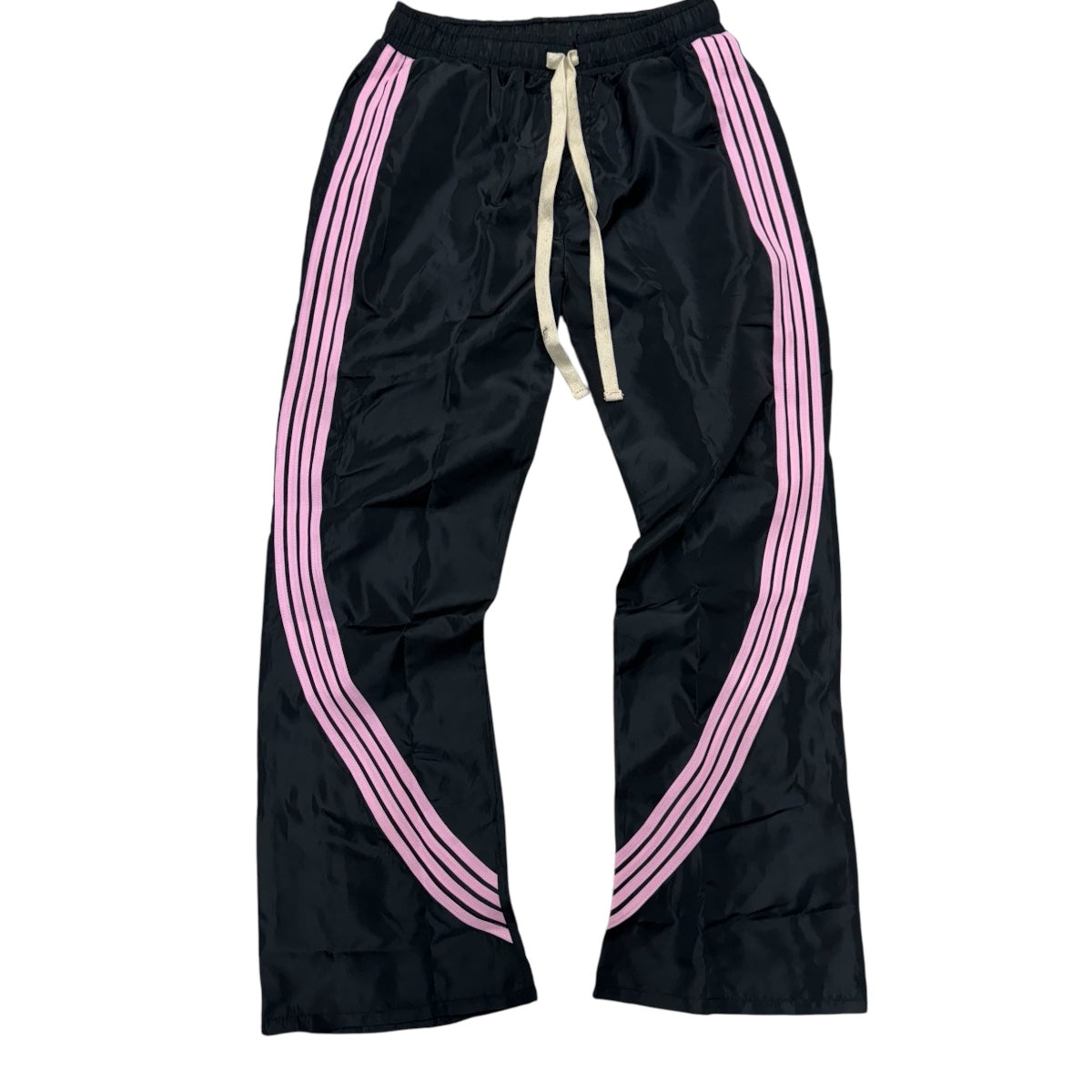 Narr Nylon Stacked Pant Black Pink (fit Slim, go up 1 size )