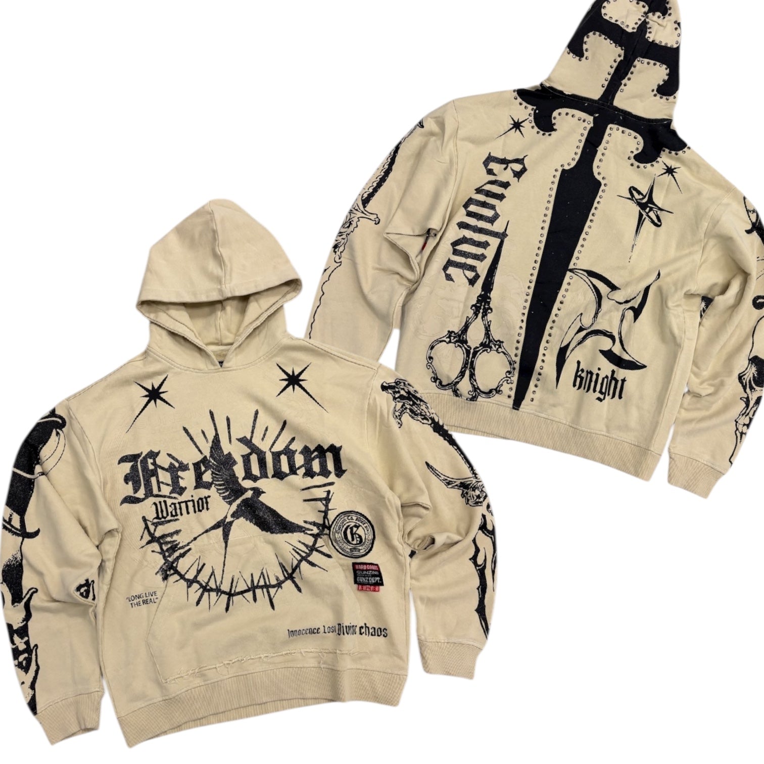 Gunzini - FREEDOM Hoodie - LT.KHKI - Gz839