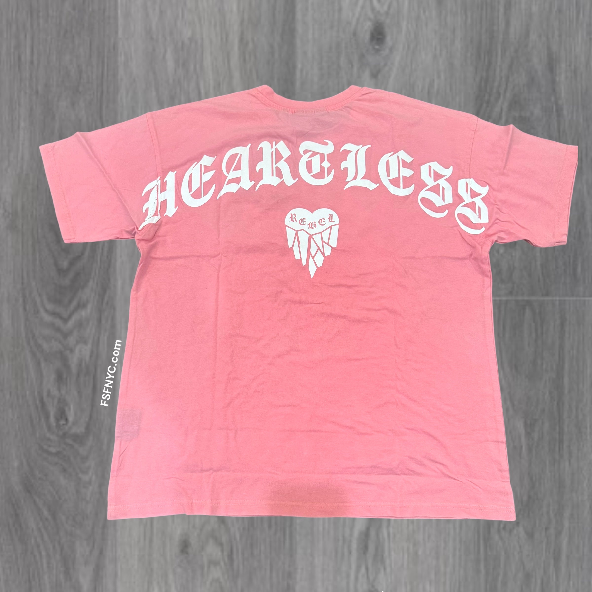 Rebel Heartless Short Set Dusty Pink 970 170