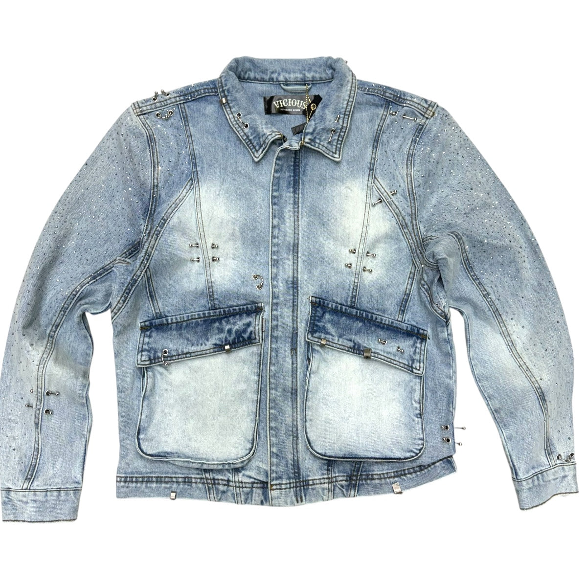 Vicious Rhinstone Denim Jacket VC760 Vc752