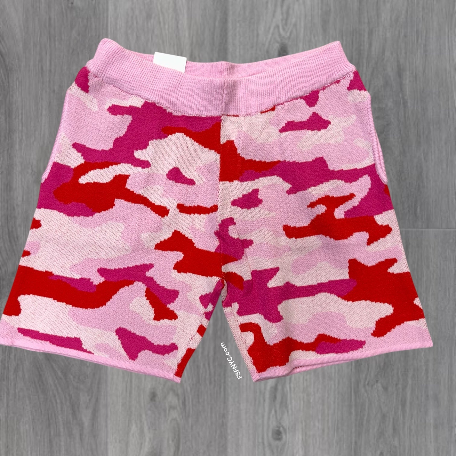 Rebel - Sweater Shorts - Camo Pink - 924
