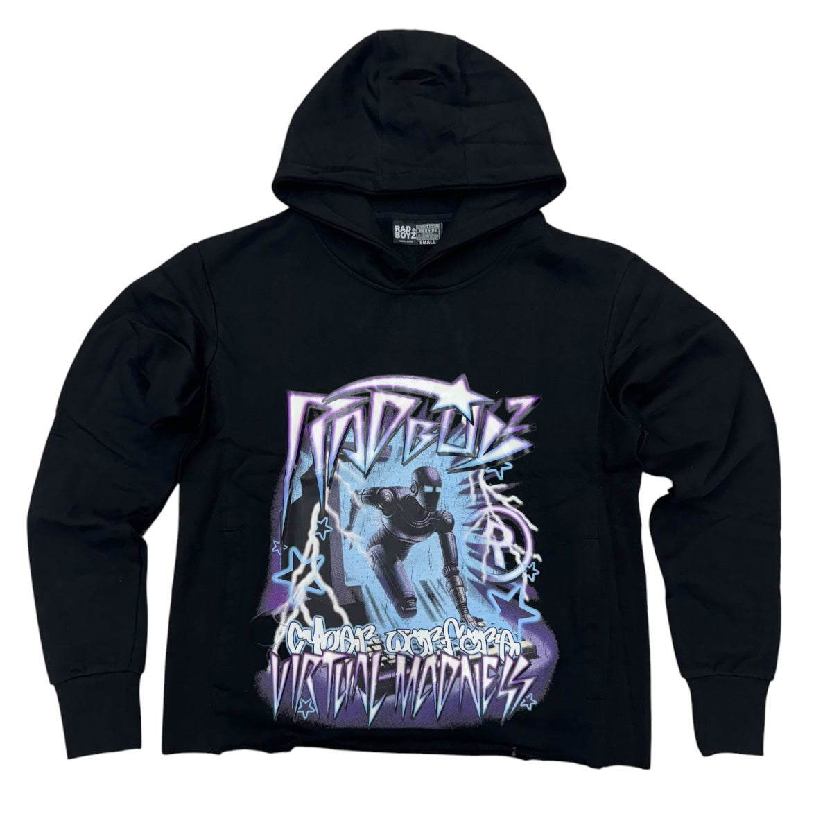 RadBoyz Cyber Cut Off Hoodie Black 115