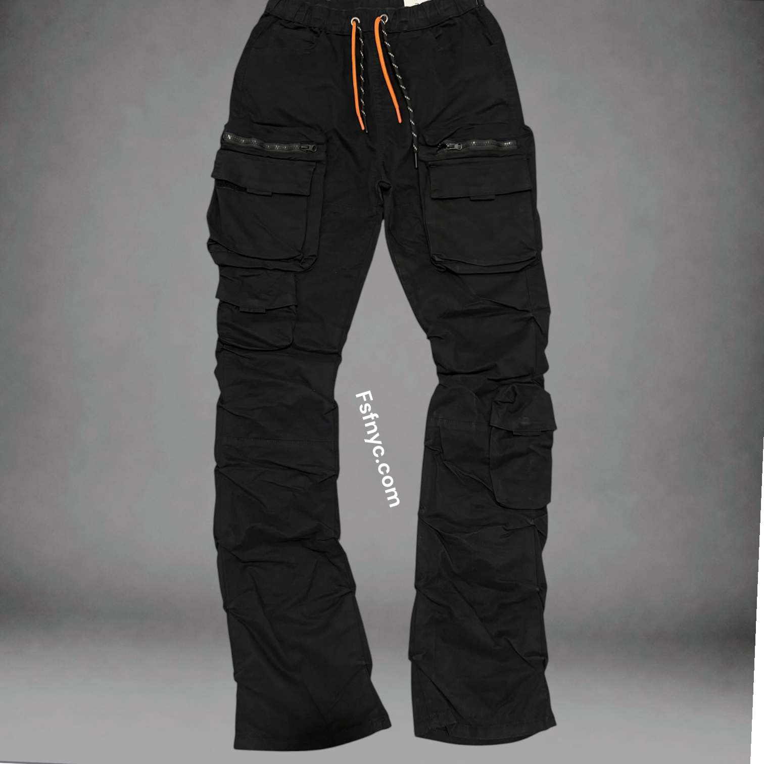Narr - Stacked Cargo Pants -  Black - 432