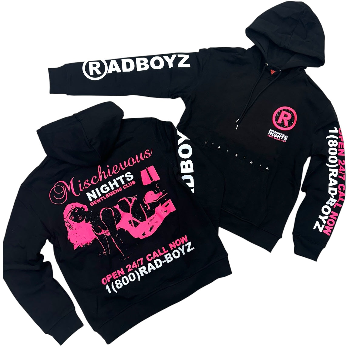 RadBoyz Rhinstone Hoodie