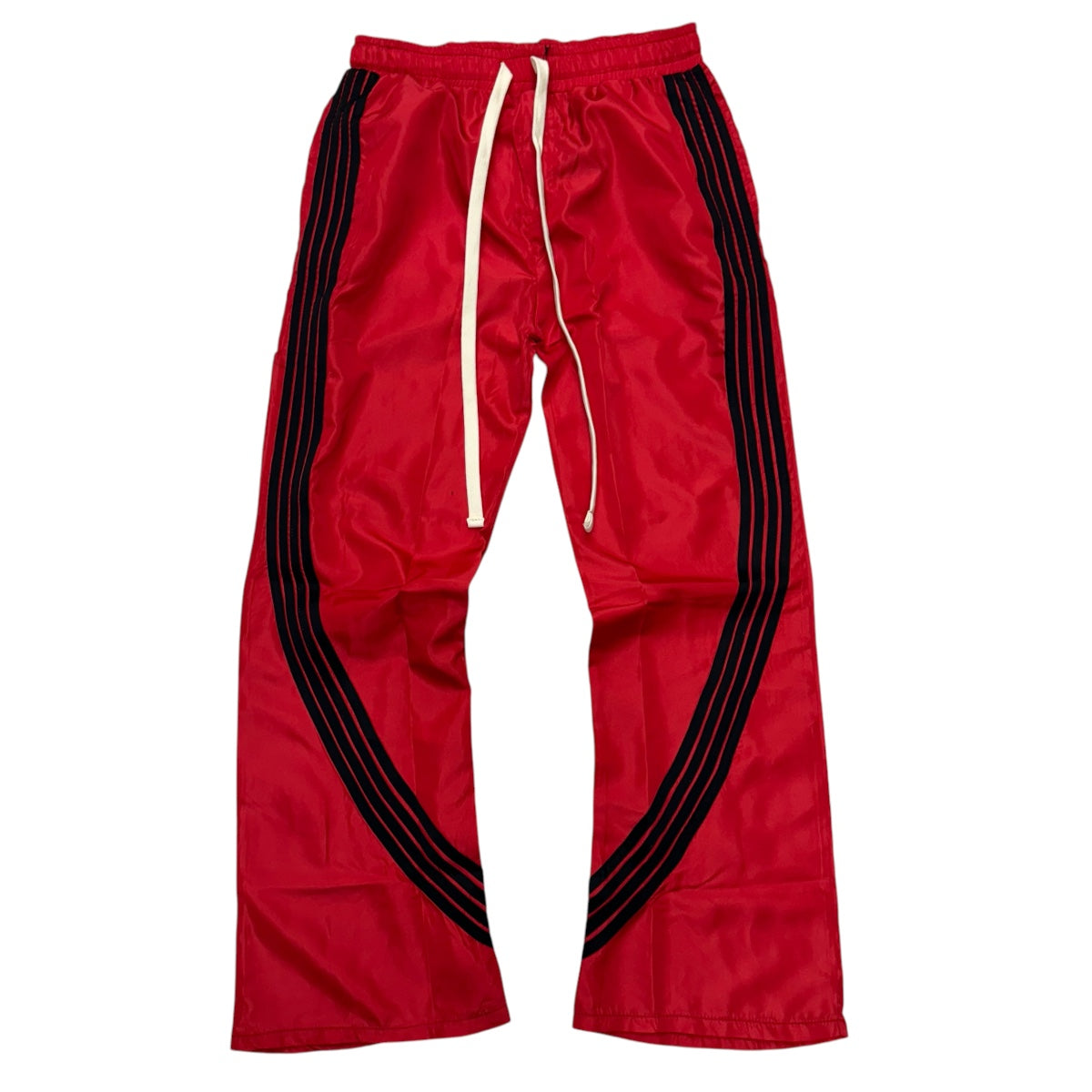 Narr stacked Nylon Pants Red Black  (fit Slim, go up 1 size )