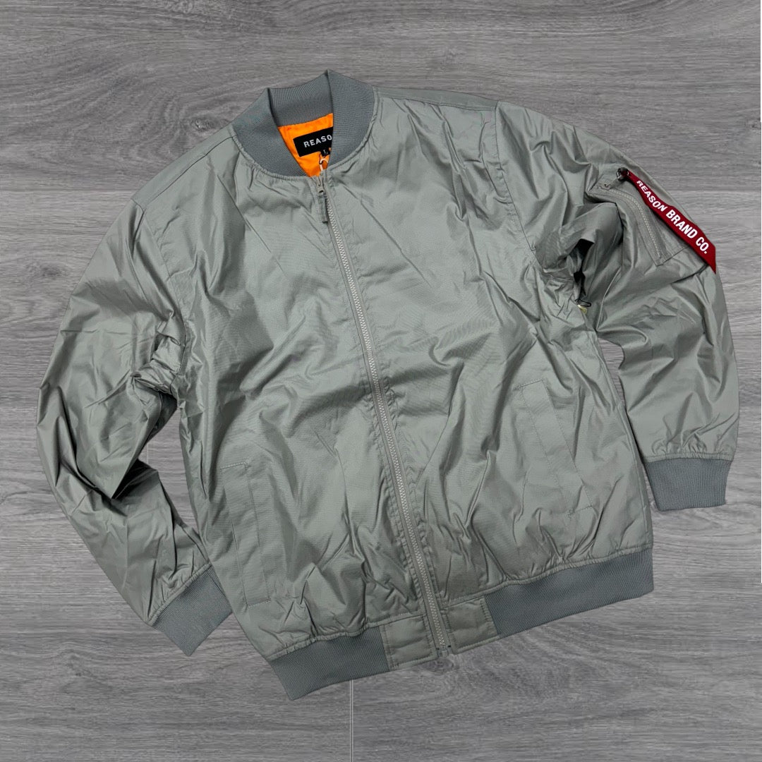 Reason light Weight Flight Jacket Grey