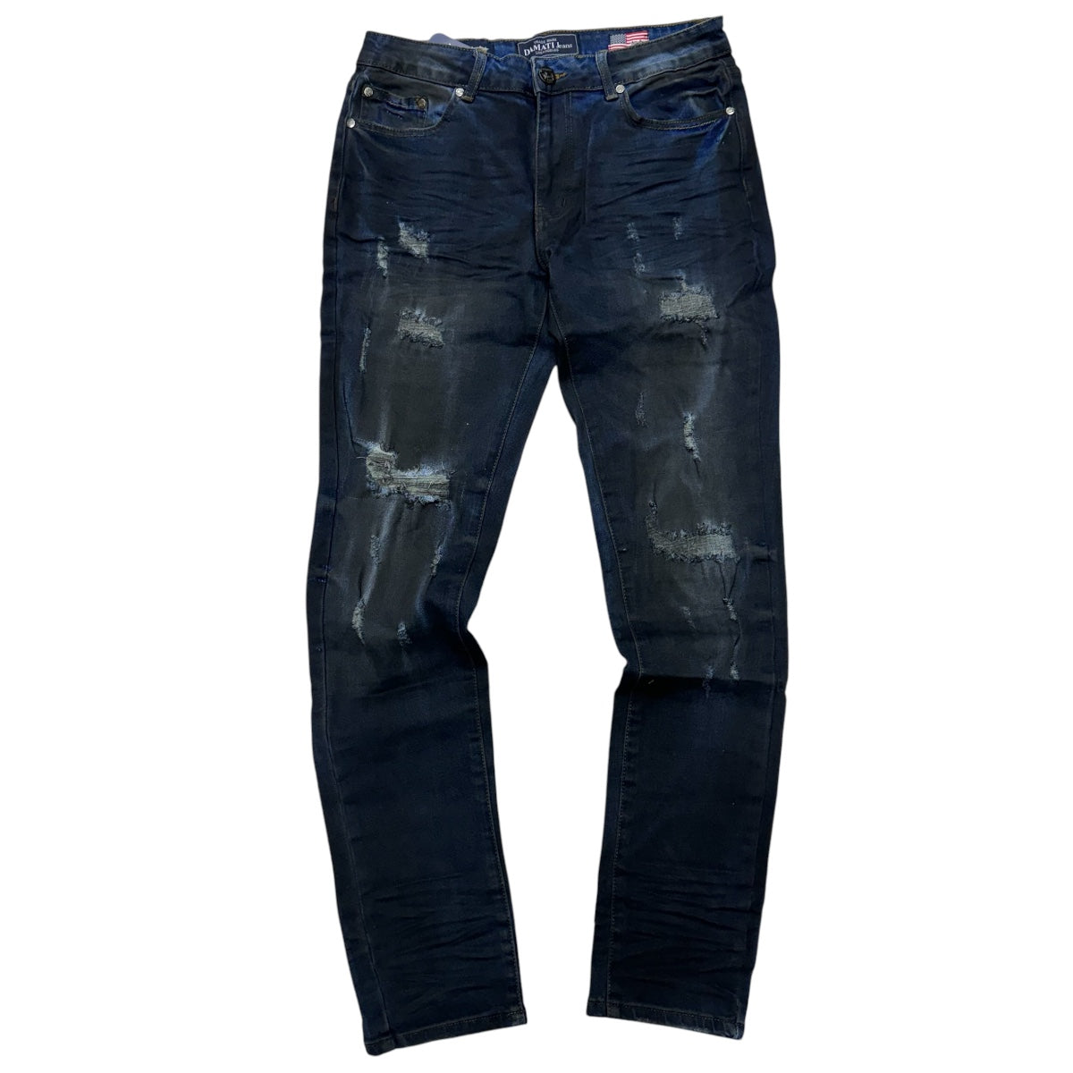 DMT Distress Skinny Jeans Dirty Blue 208