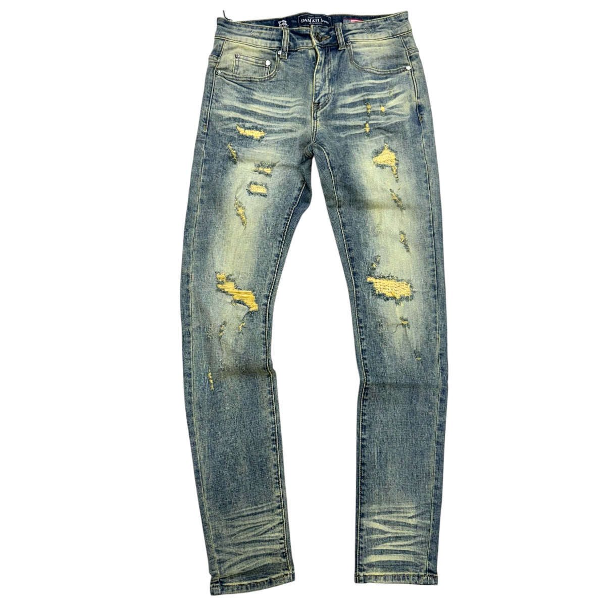 DMT Ripped Skinny Jeans Vintage Wash 010