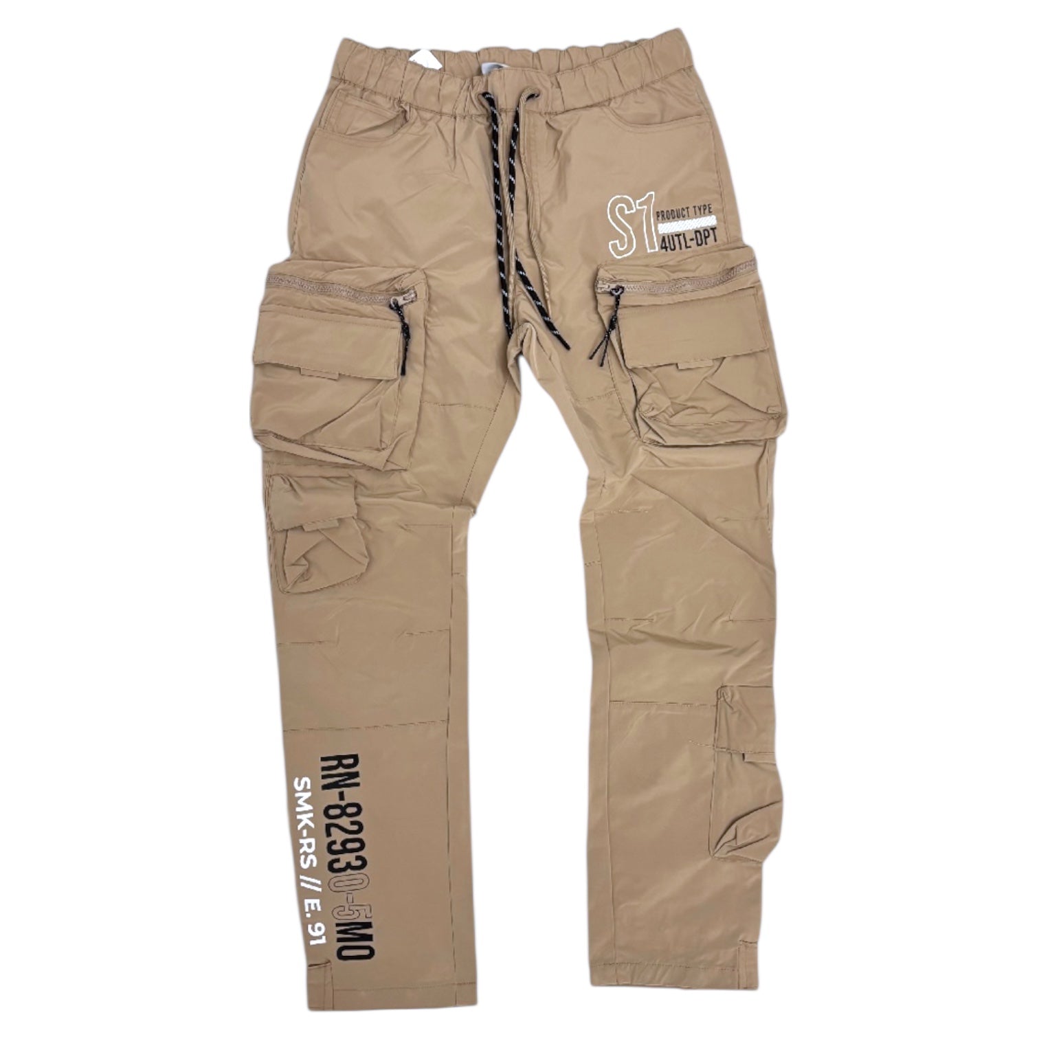 RISE - Utility Nylon Cargo Pants - KHKI - 24182