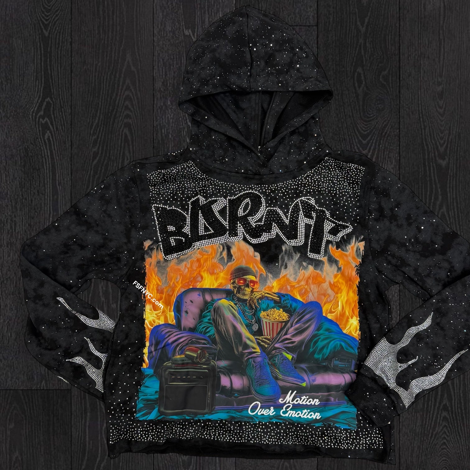 BKYS - Hoodie - Motion Cut Off  Hood - Black - 1425