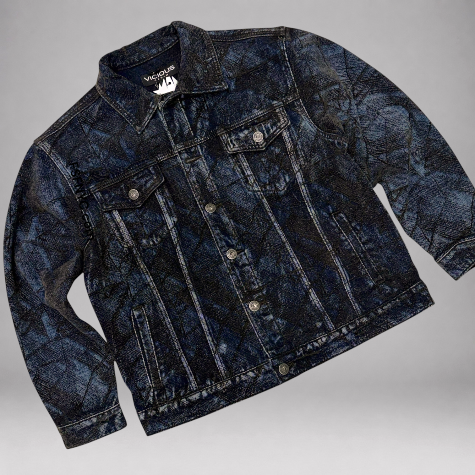 Vicious- Carpenter Denim Jacket - Brown - VC1267