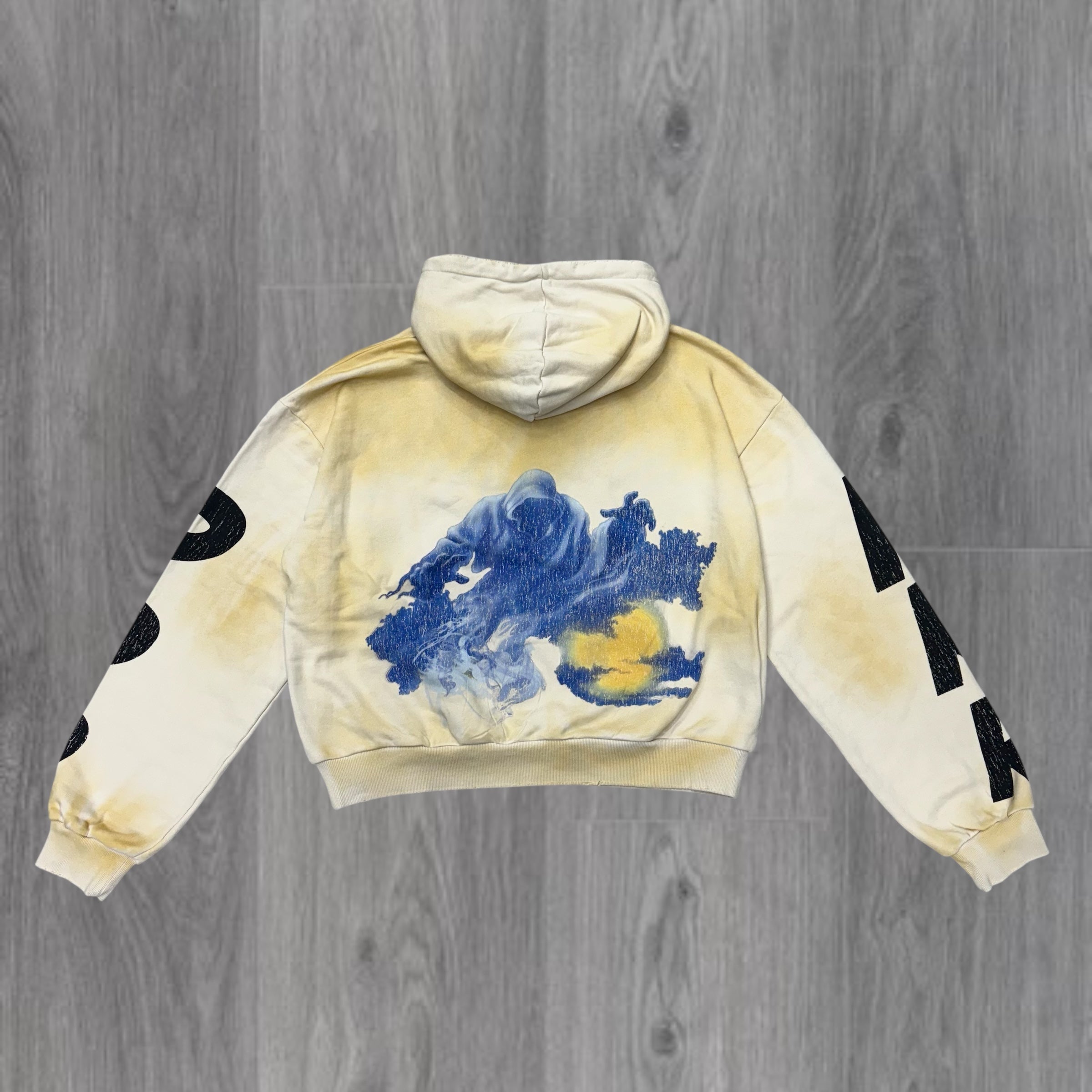 RP-Never Mind Rhinestone Pullover Stacked Sweat Suit -Ecru 5038