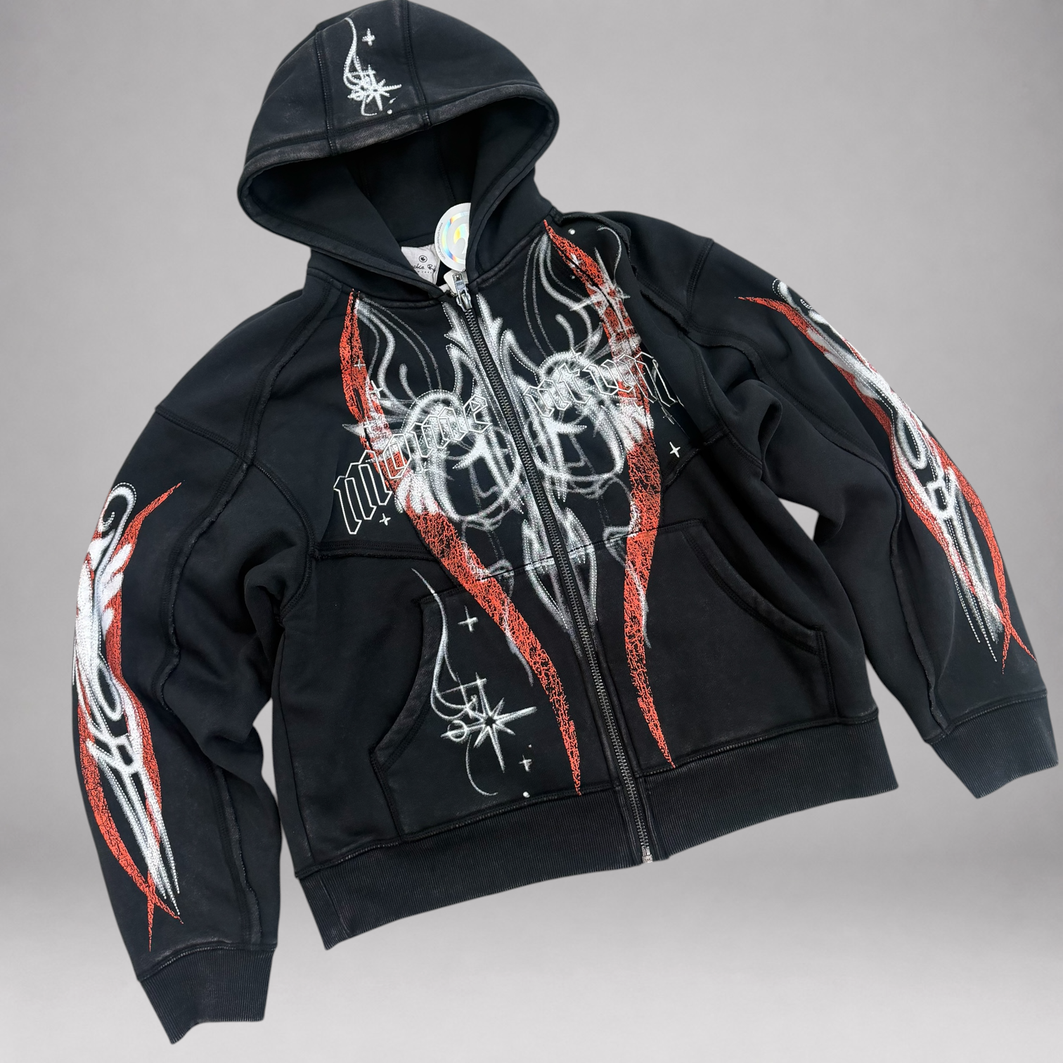 Rise - Momentum Zip up Hoodie - Black f559